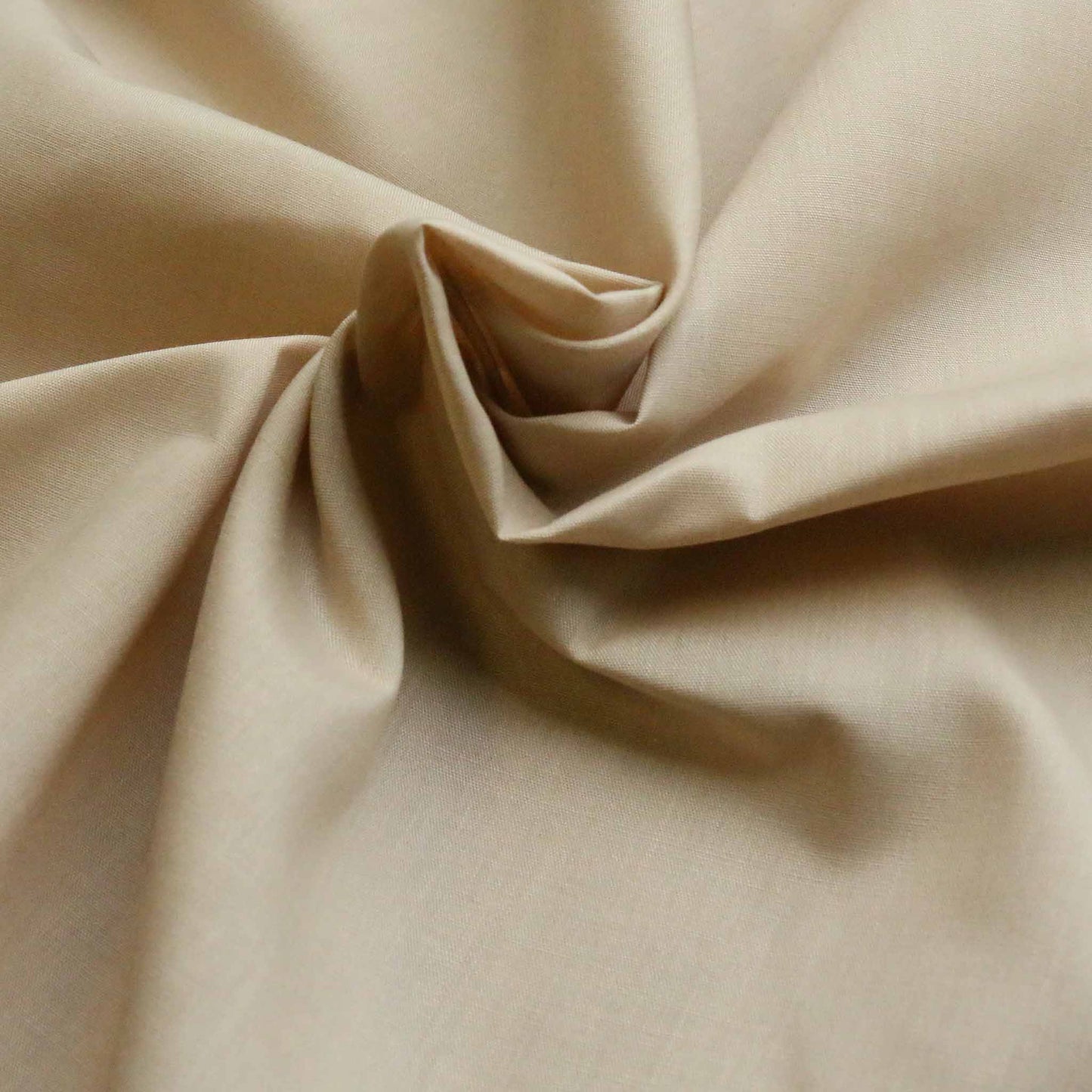 beige polycotton craft and dressmaking fabric