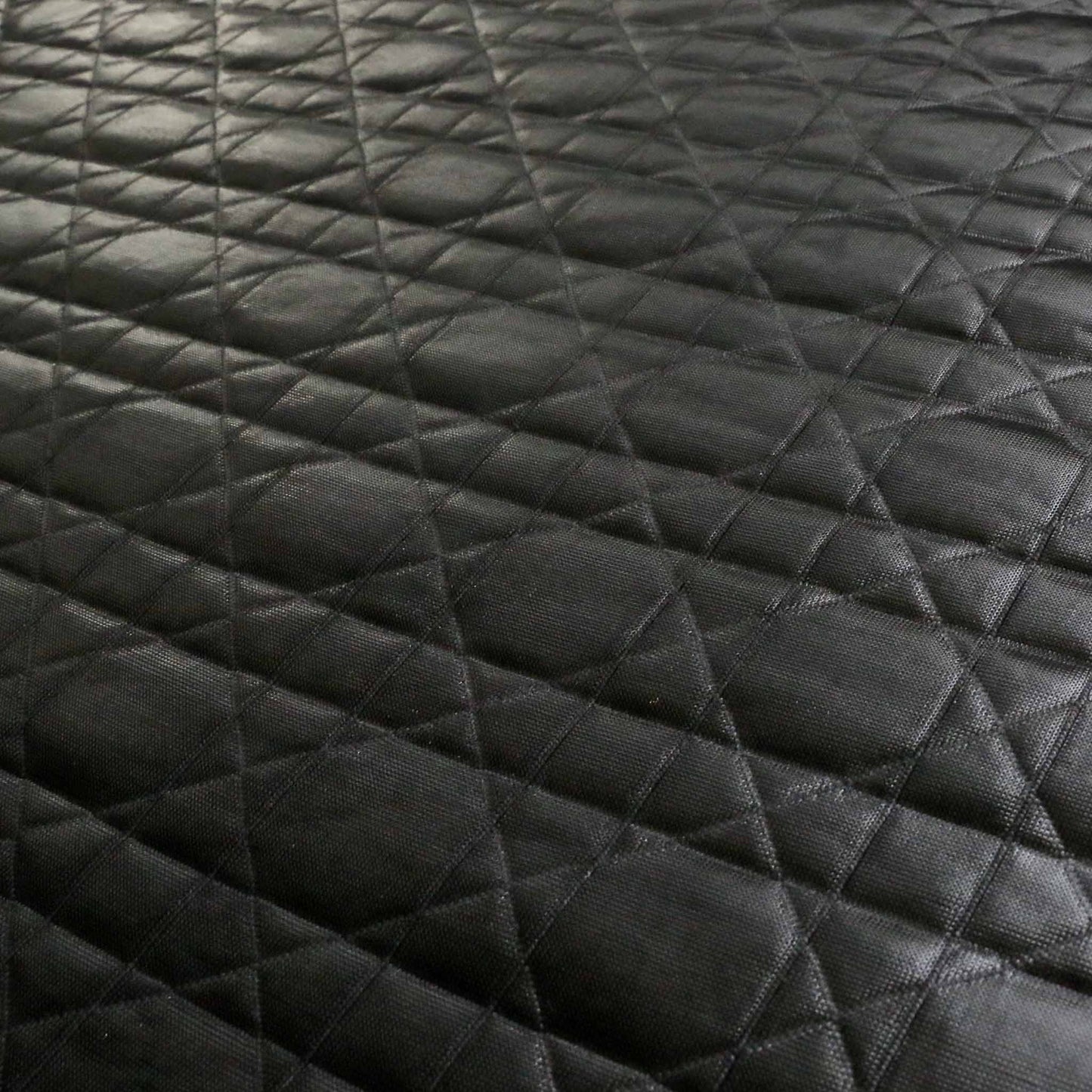 black quilting jersey dressmaking fabric with geometric design