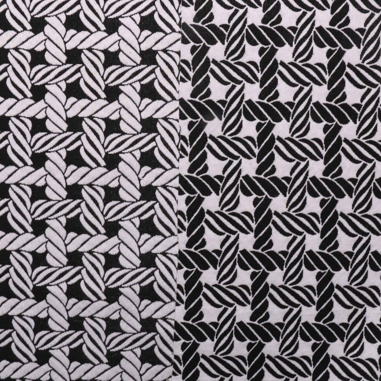 monochrome nautical rope pattern dressmaking fabric