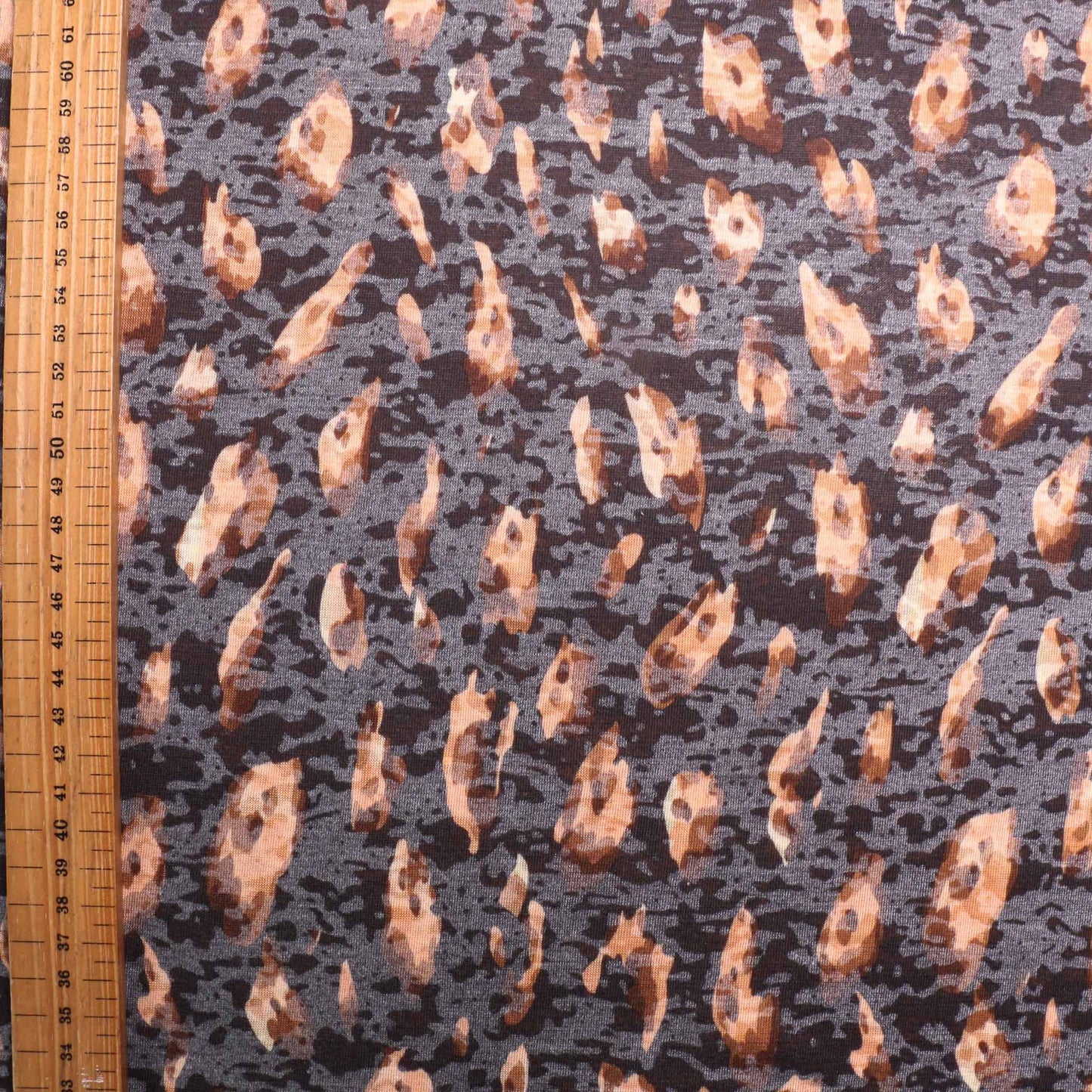 metre jersey knit stretchy dress fabric with animal print