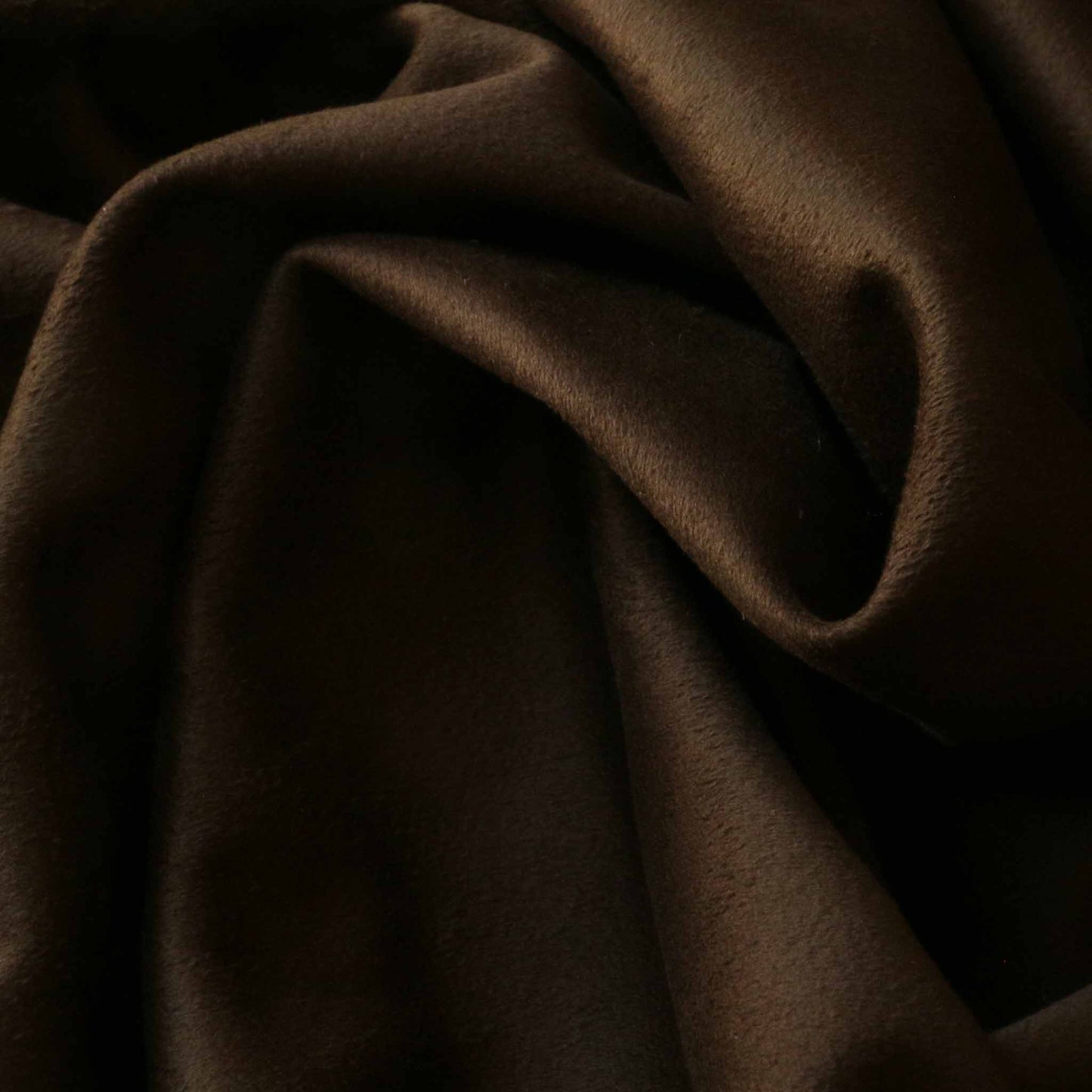 plain brown suedette dressmaking stretchy fabric