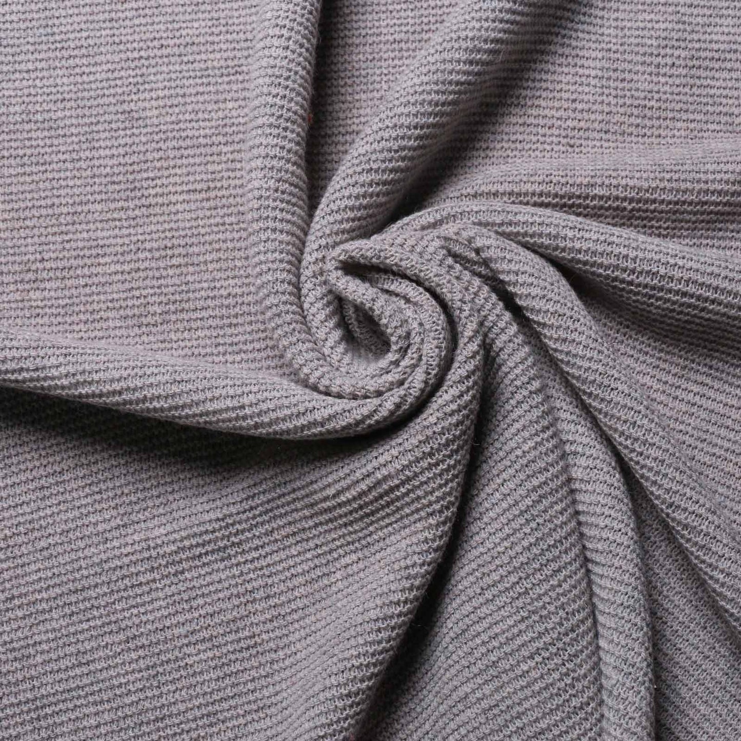 jersey purl knit wool fabric plain pale grey colour