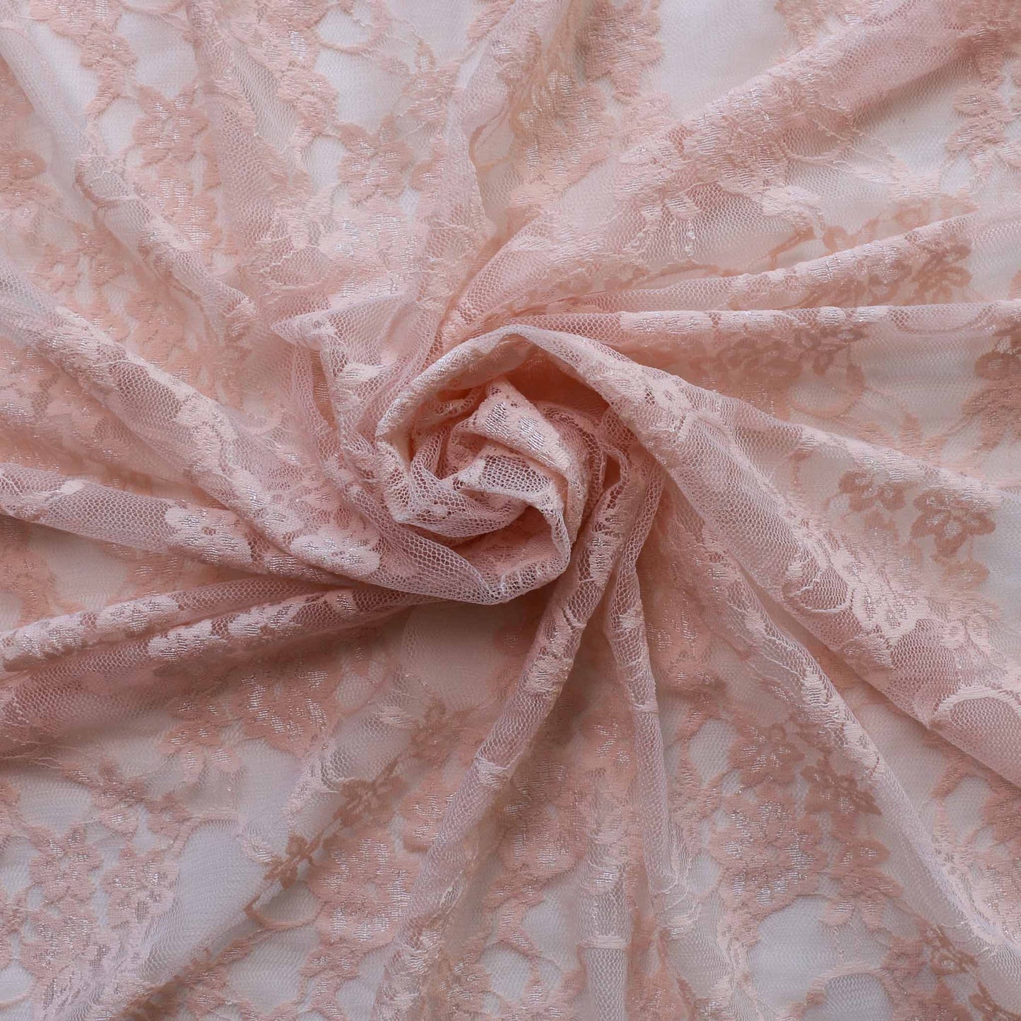 stretchy lace dressmaking lace fabric in decorative pink colour