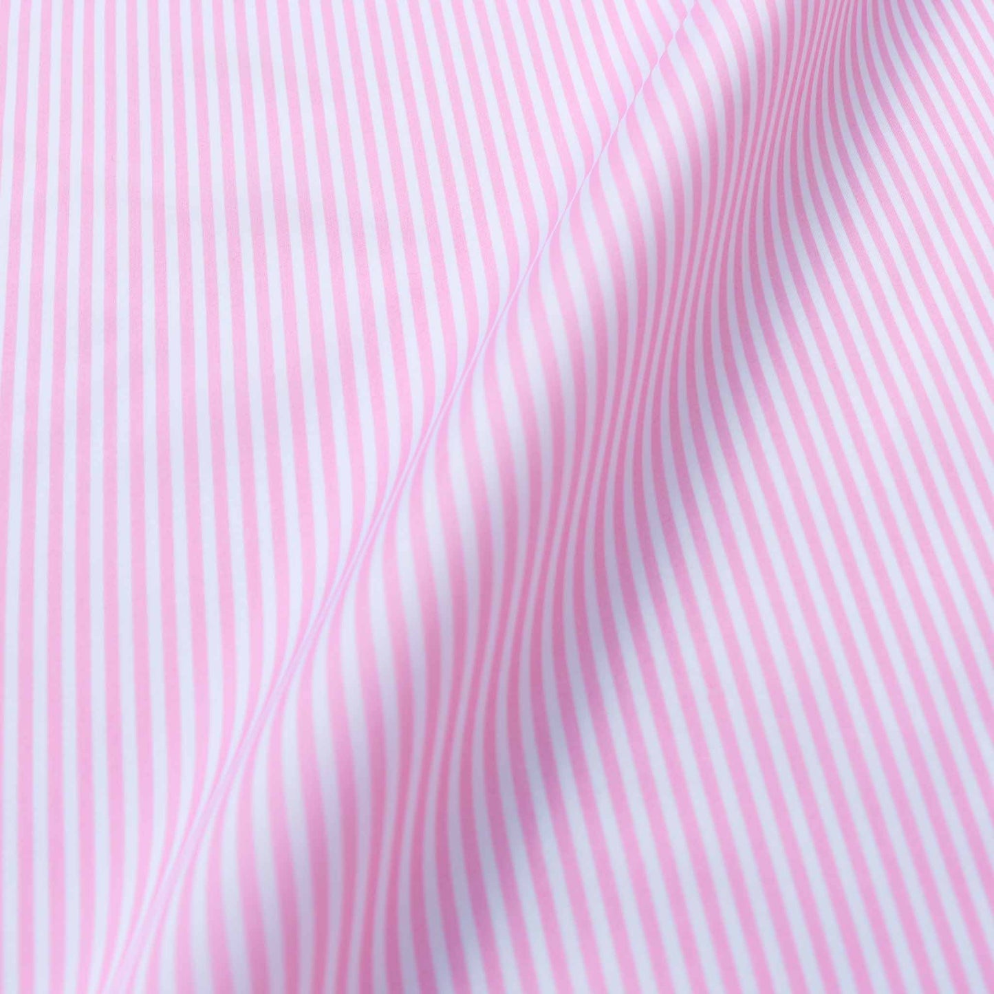white and pink polyester lining dressmaking fabric with striped pattern