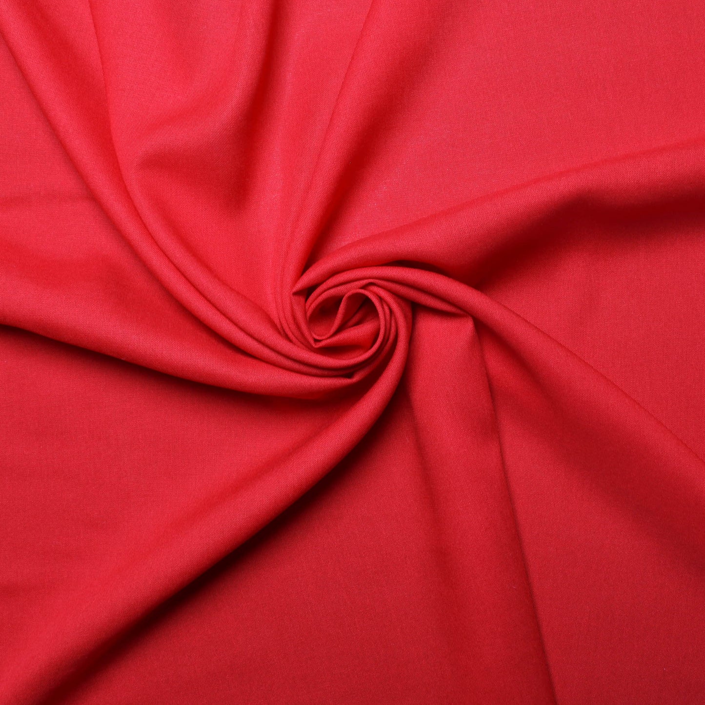 dress fabric viscose challis red colour for dressmaking