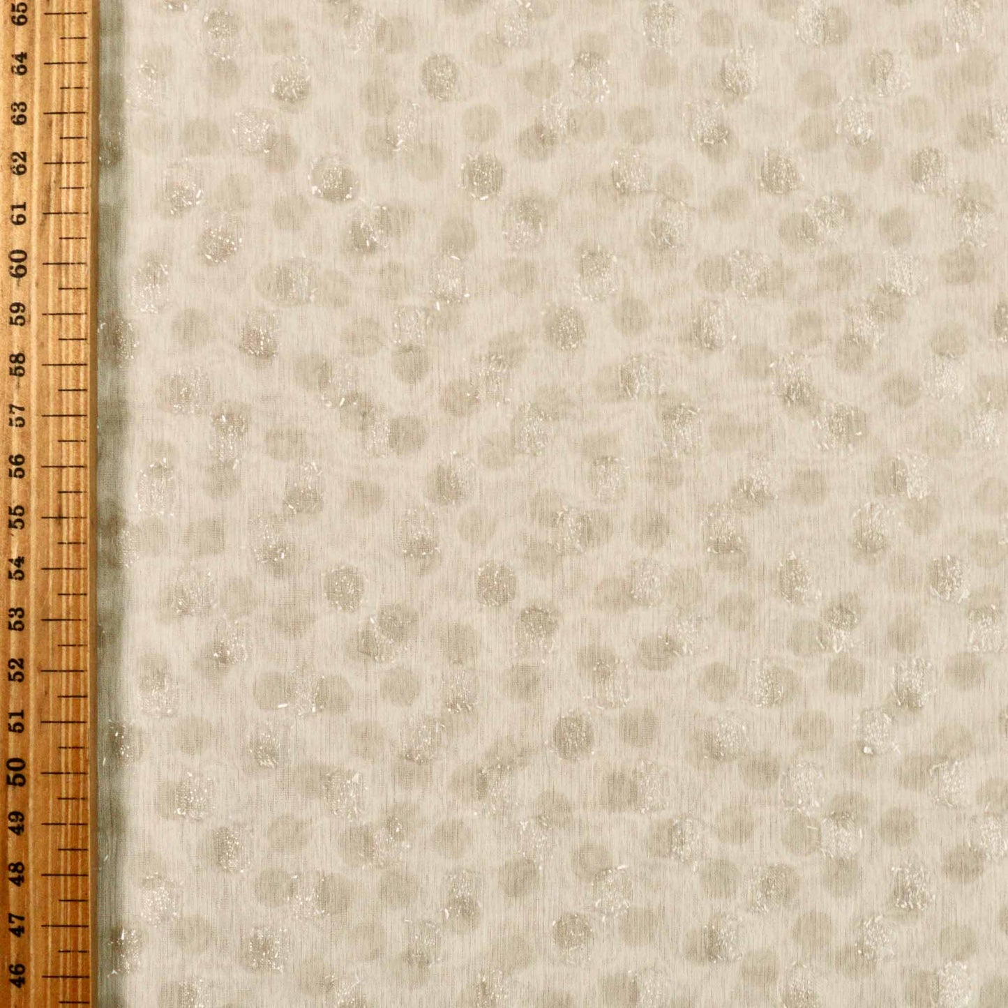 metre flocked polka dot chiffon dressmaking fabric