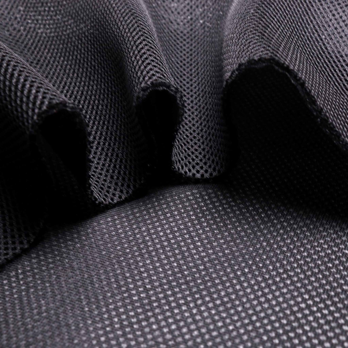 black 3D spacer mesh airtex sports fabric