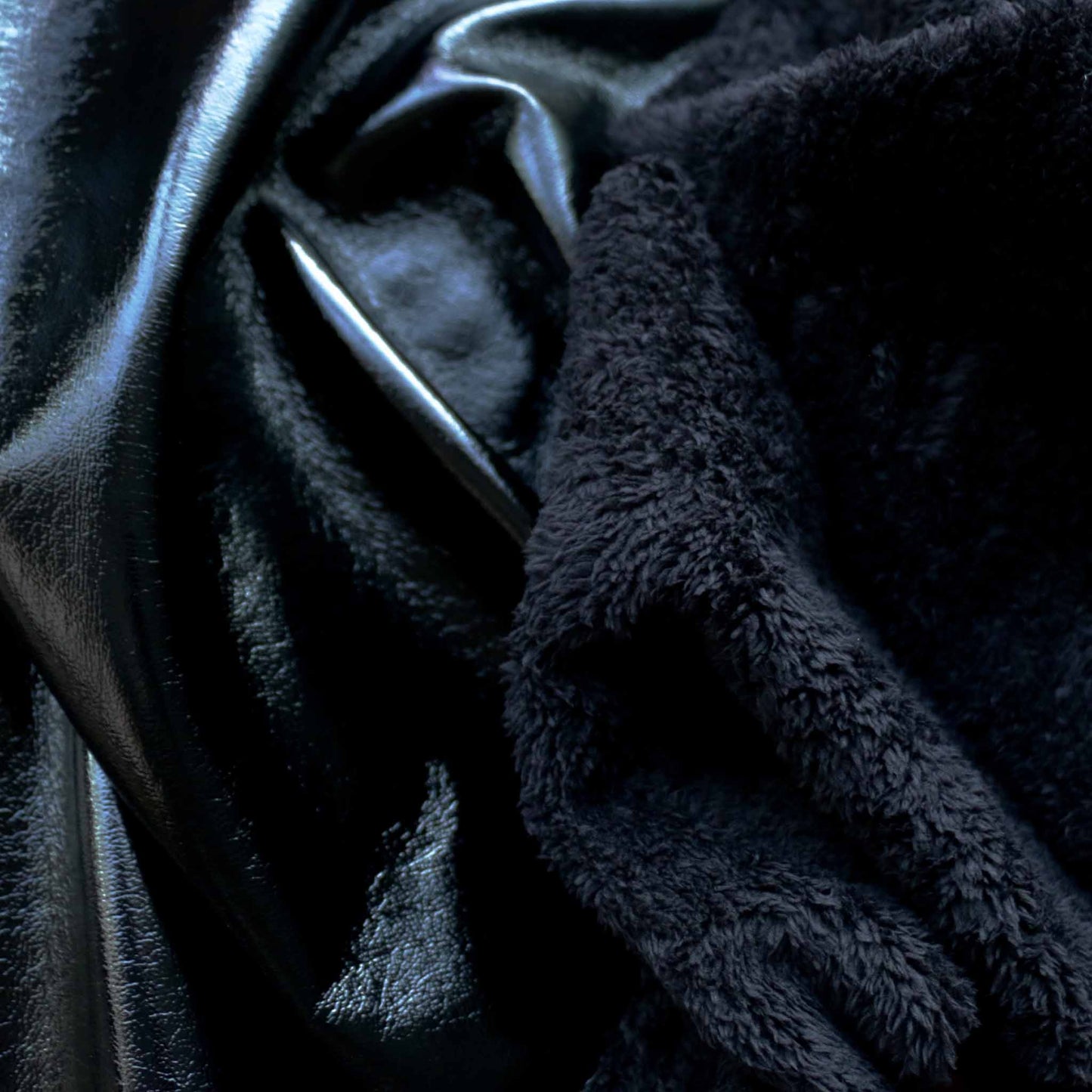 vinyl pvc and fleece bonded dressmaking fabric