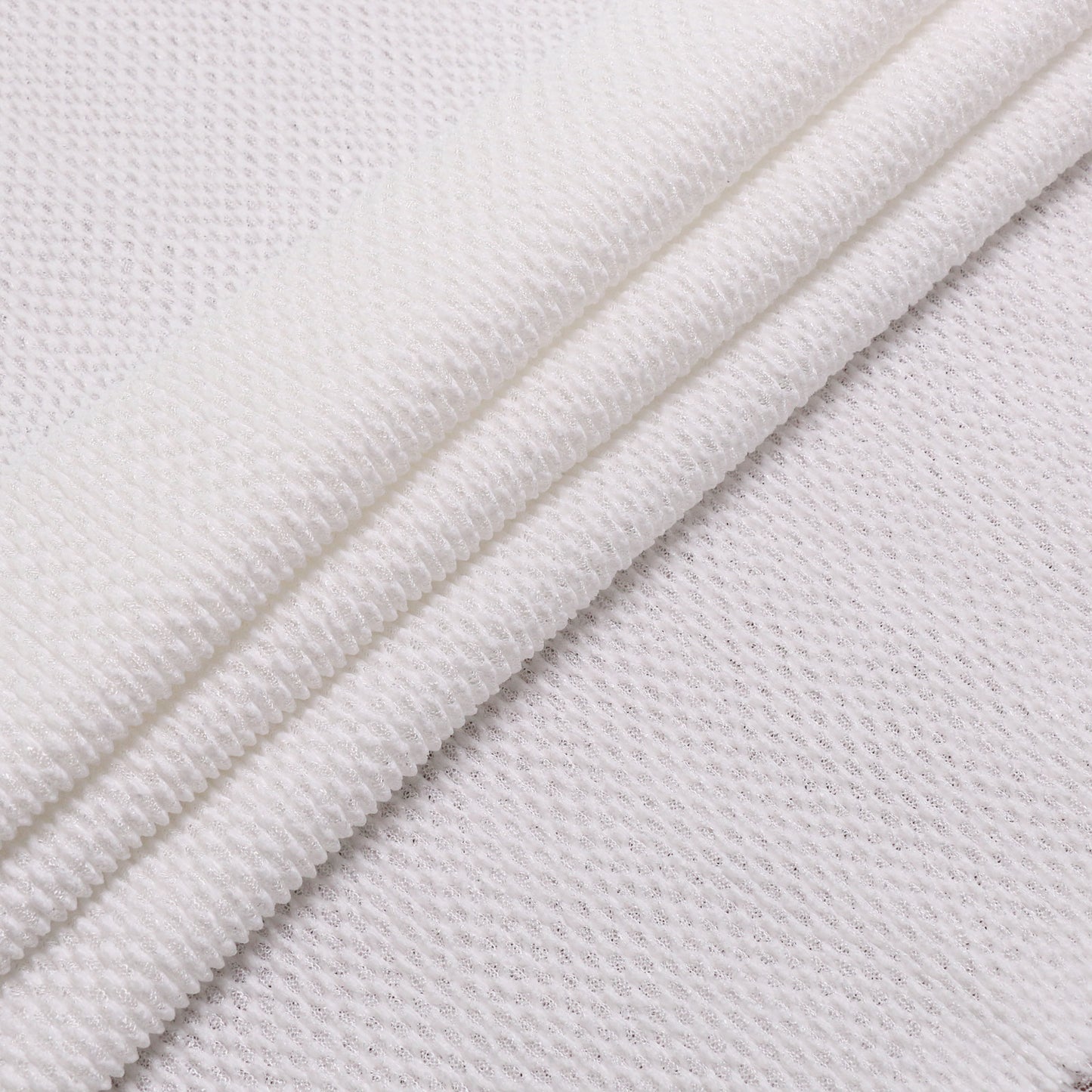 white plisse jersey pleated dressmaking fabric