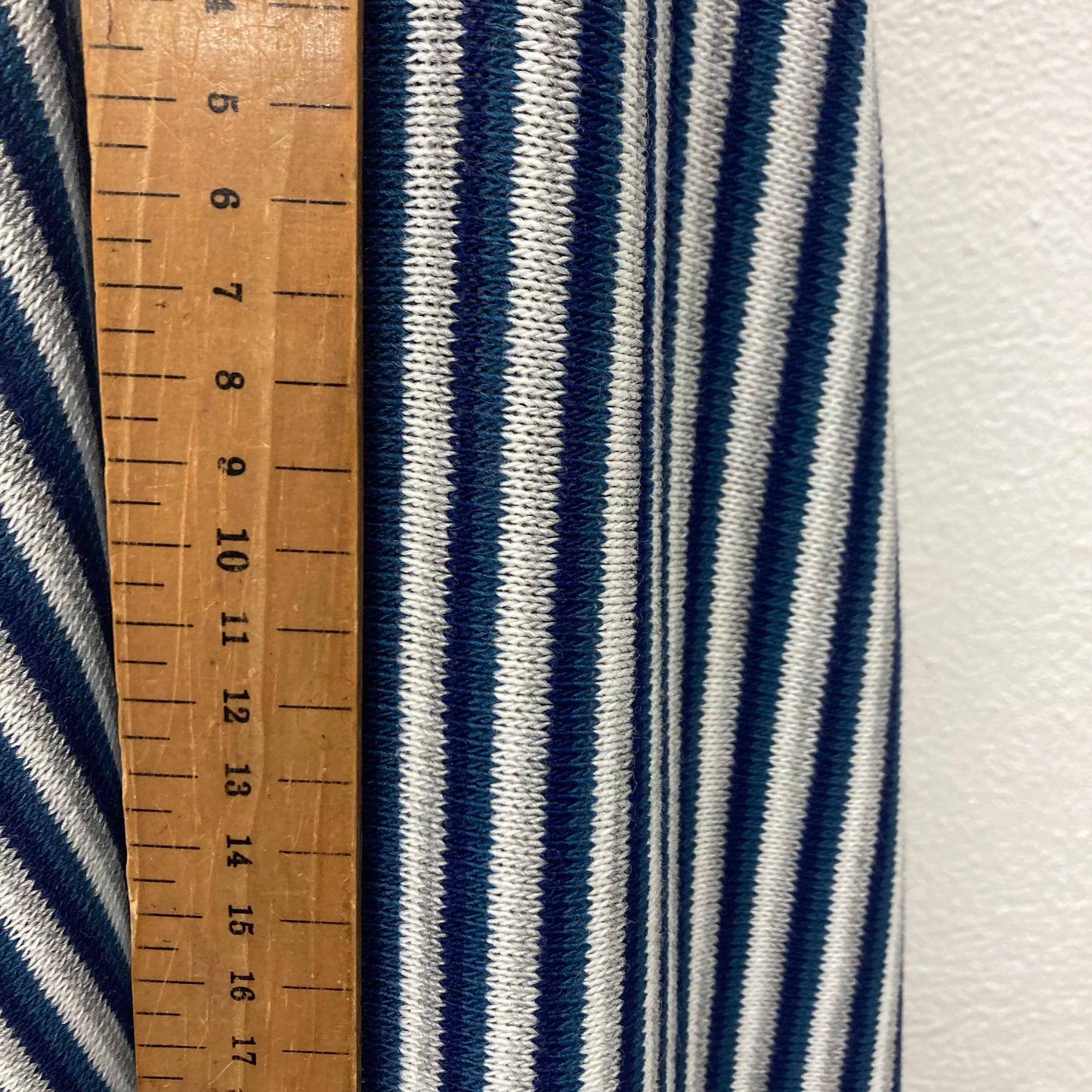 Jersey Fabric - Blue, white, grey