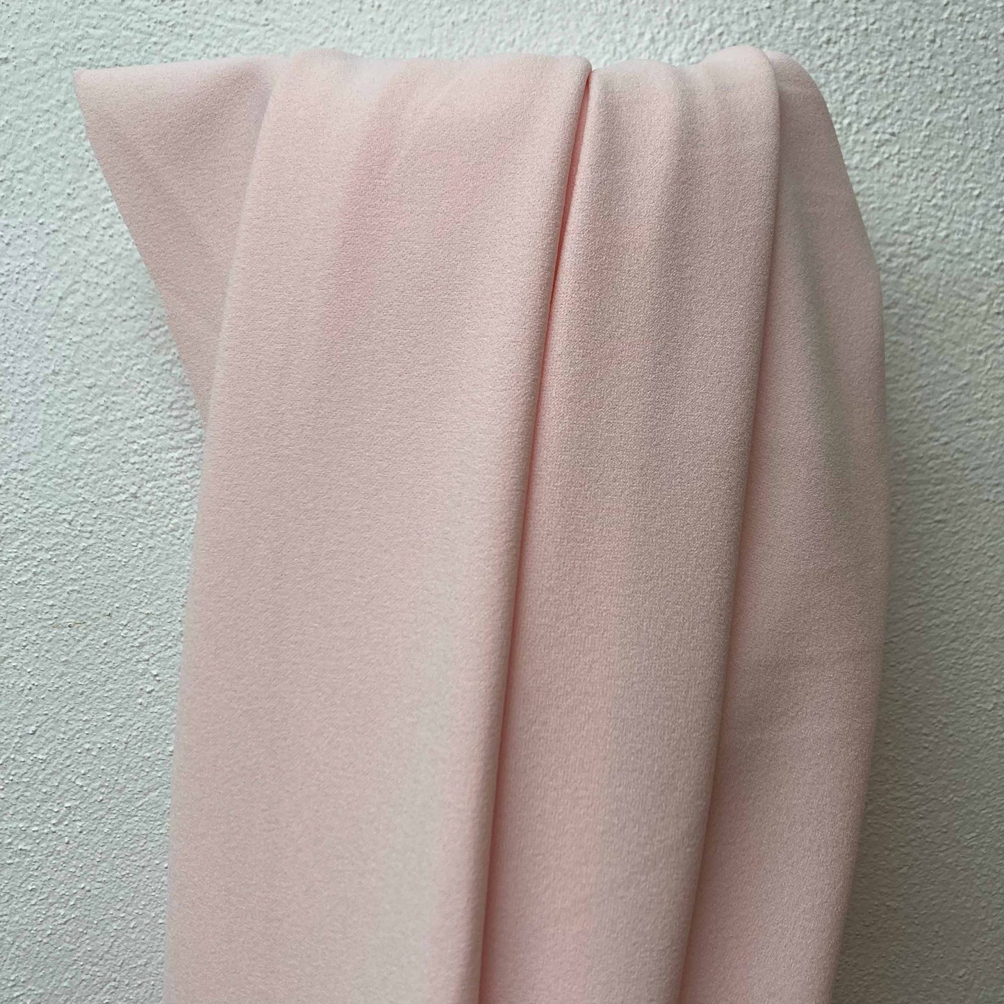 Scuba Crepe Fabric - Baby pink