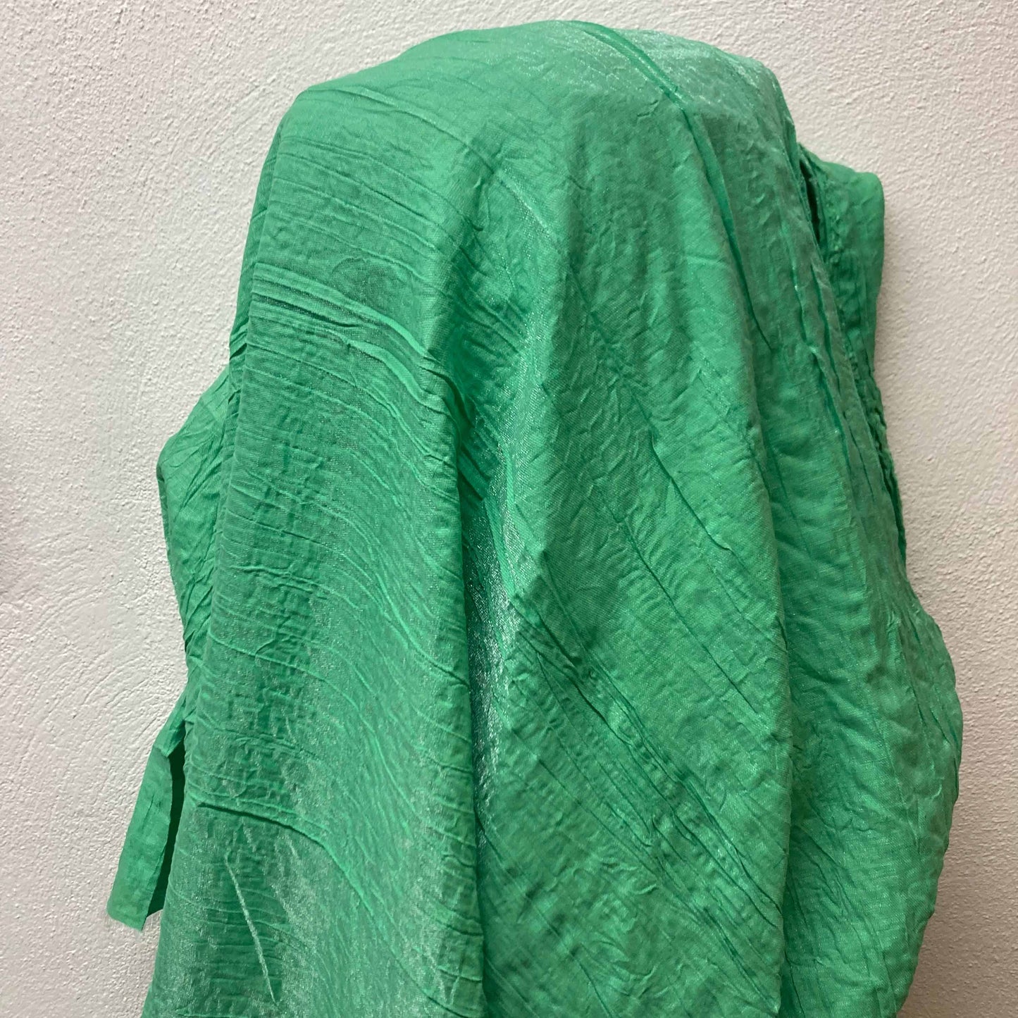 Crinkle Linen Fabric - Green