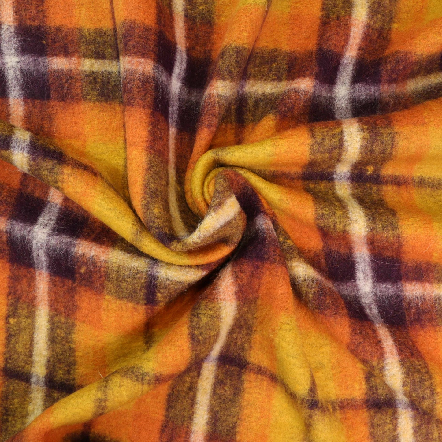 Wool Jersey Fabric - Orange, maroon