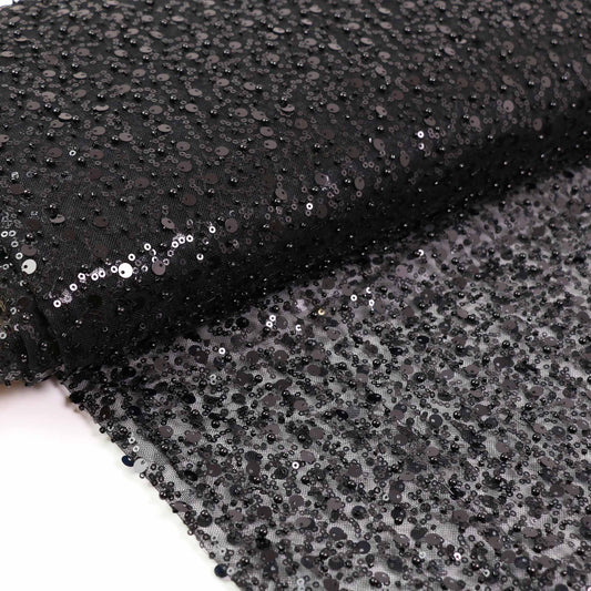 Sequin Fabric - Black