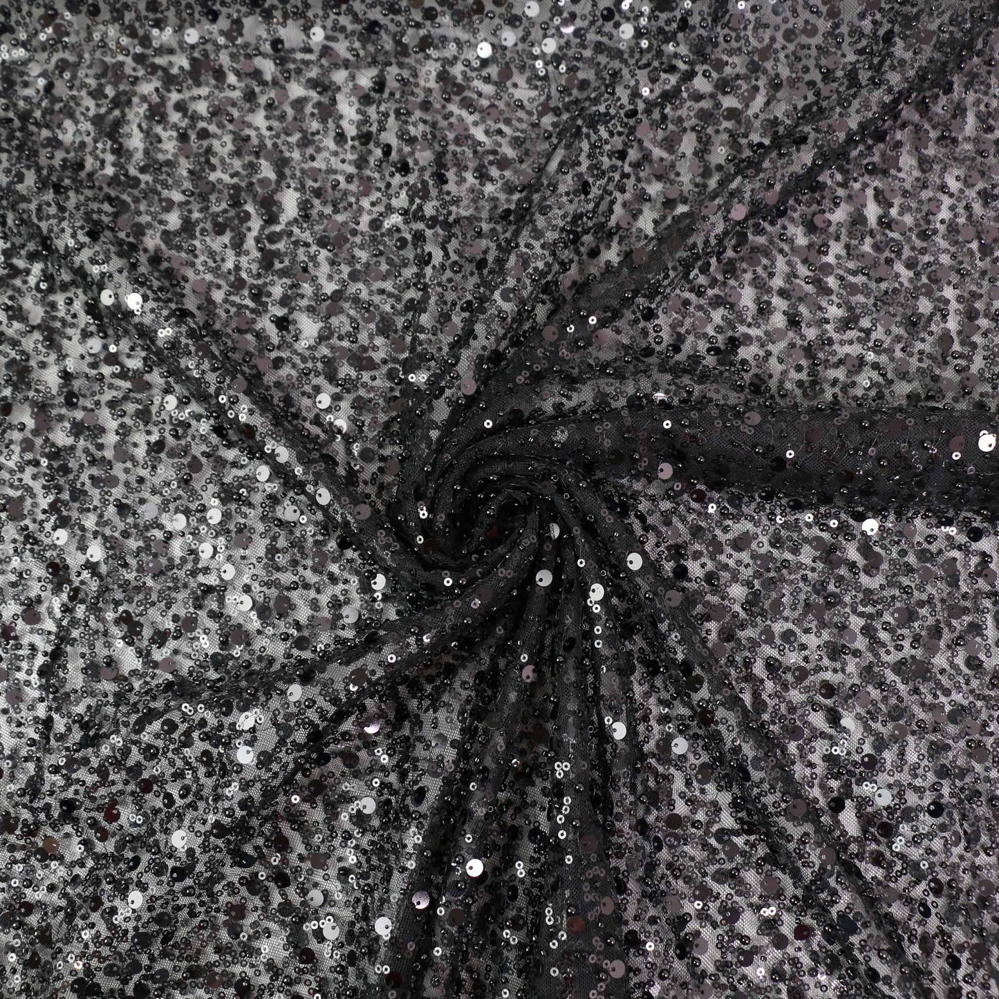 Sequin Fabric - Black