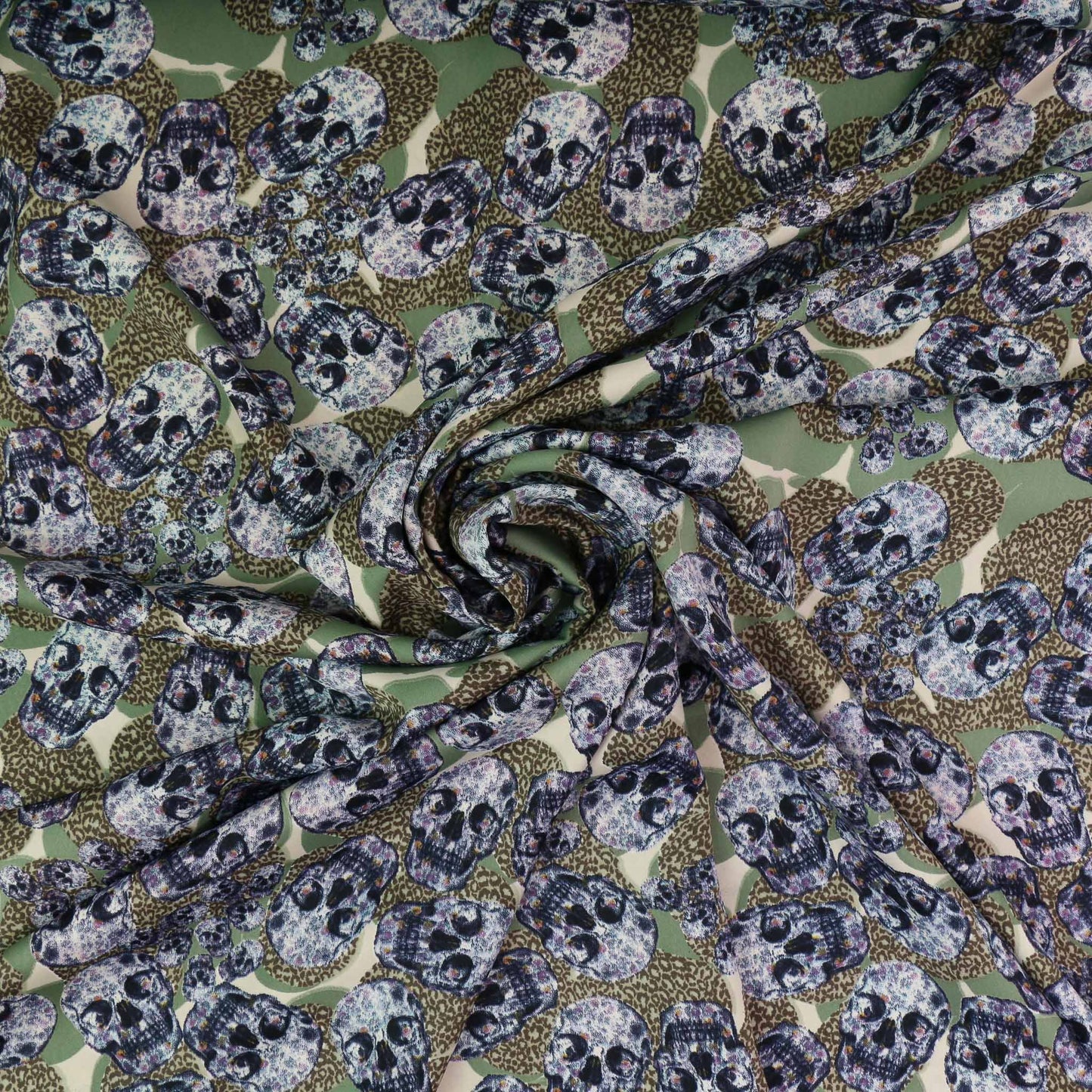 Royal Micro Satin Fabric - Khaki