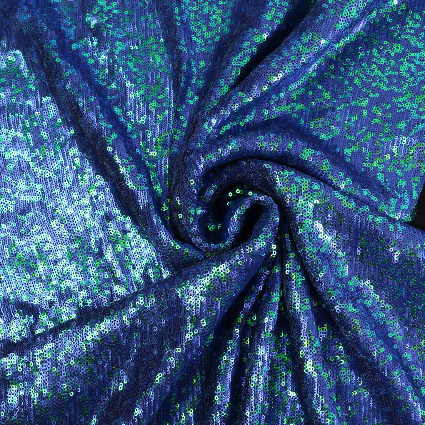 Sequin Fabric - Blue/Purple, Green