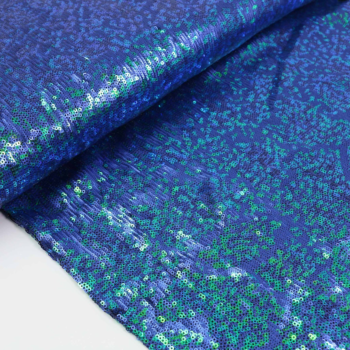 Sequin Fabric - Blue/Purple, Green