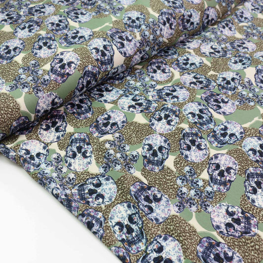 Royal Micro Satin Fabric - Khaki