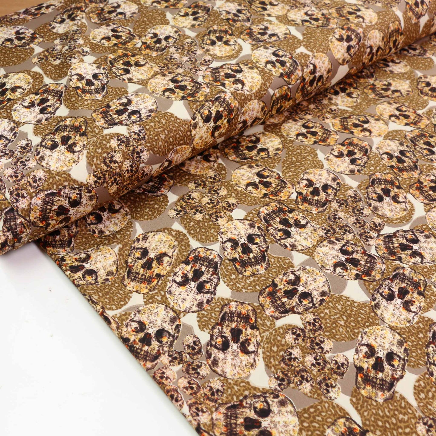 Royal Micro Satin Fabric - Beige