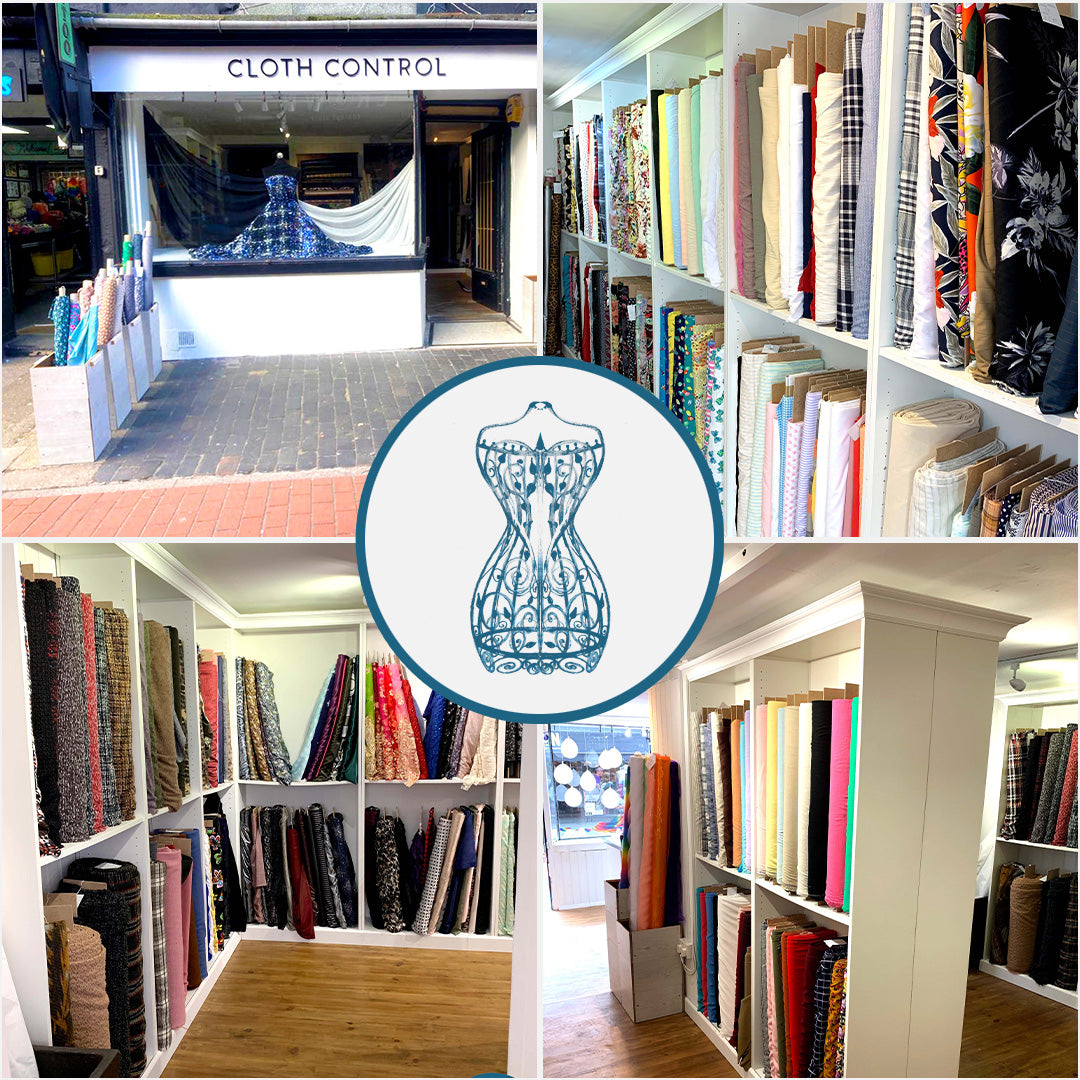 Brighton's fabric shop Cloth Control offering the cities largest selection of dressmaking fabrics
