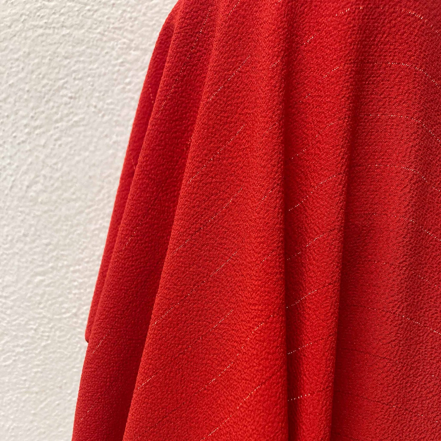 Bubble Crepe Fabric - Red