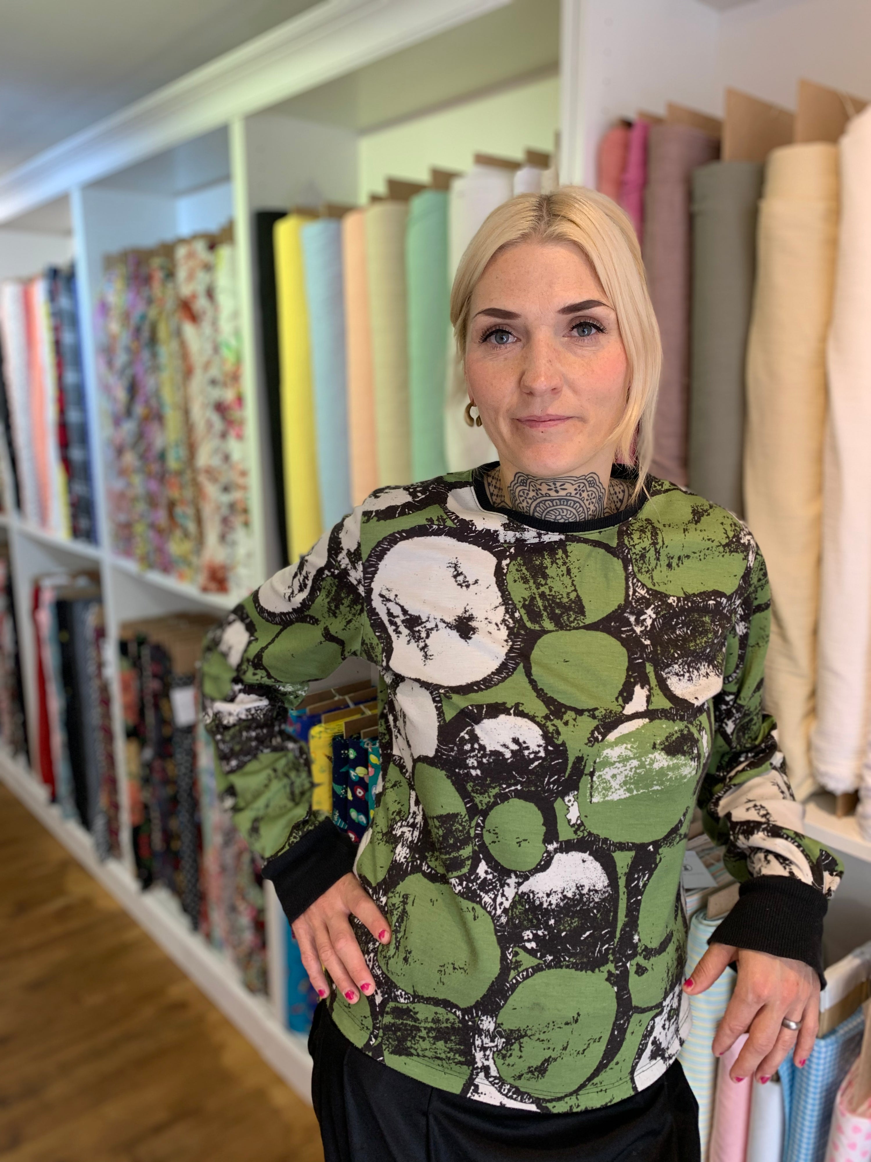 Brighton dressmaking fabric shop offering the largest selection of fabric introduces owner and professional seamstress Päivi