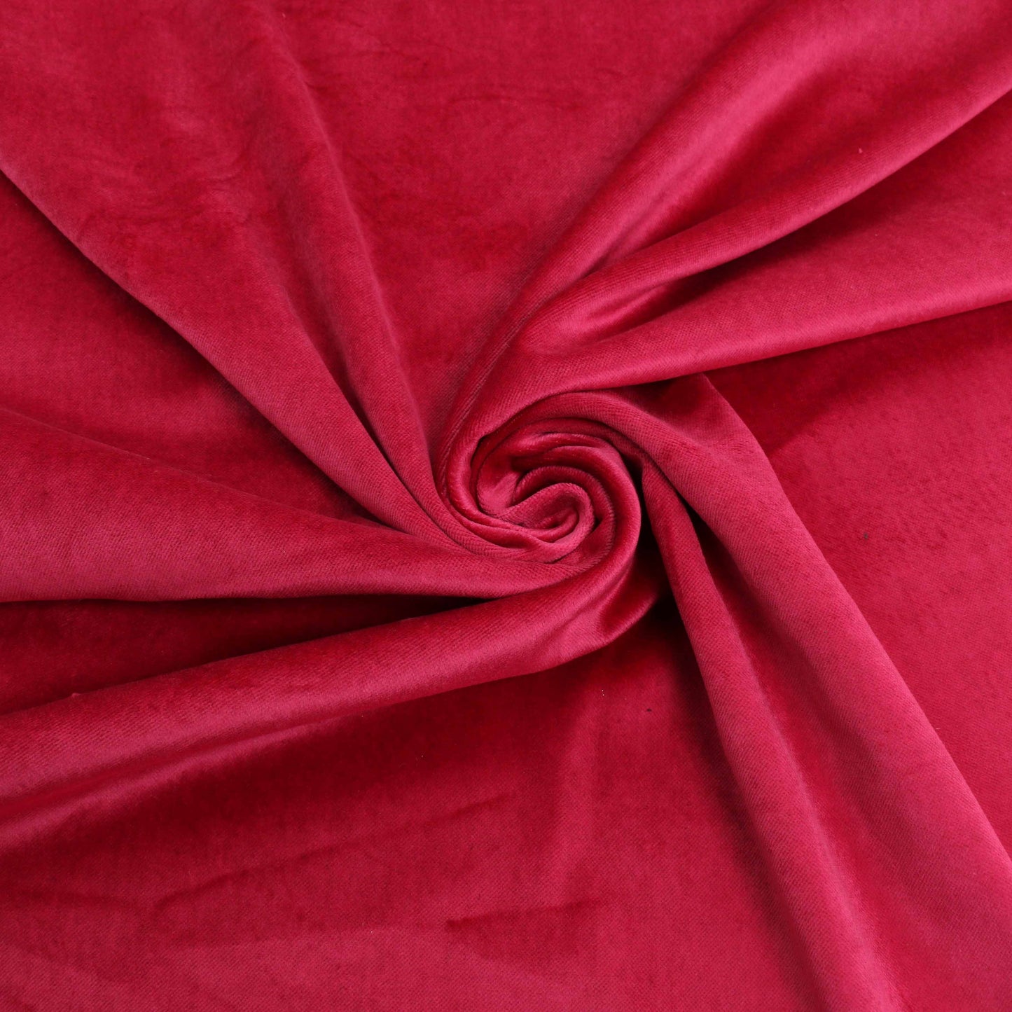 Cotton Velvet fabric - Pinky Red