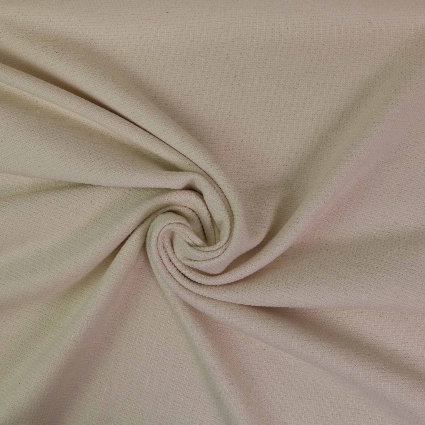 Cotton Boucle Fabric - Cream