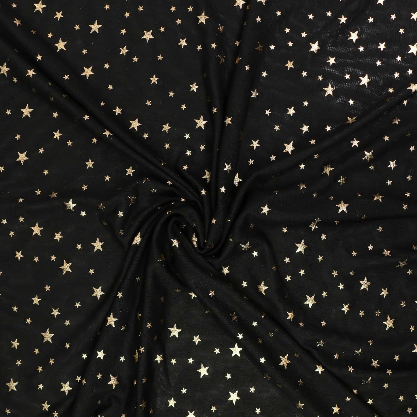Power Mesh Fabric - Black and gold