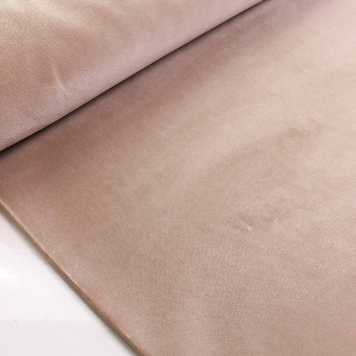 Cotton Velvet fabric - Pale beige
