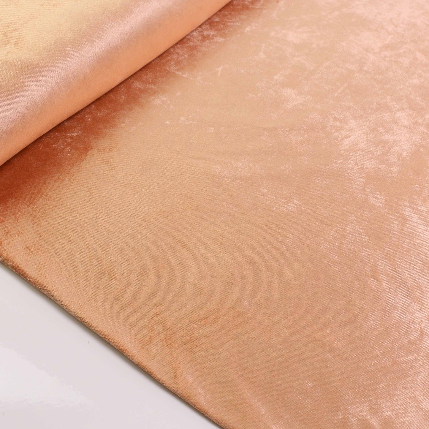Cotton Velvet fabric - Pale peach