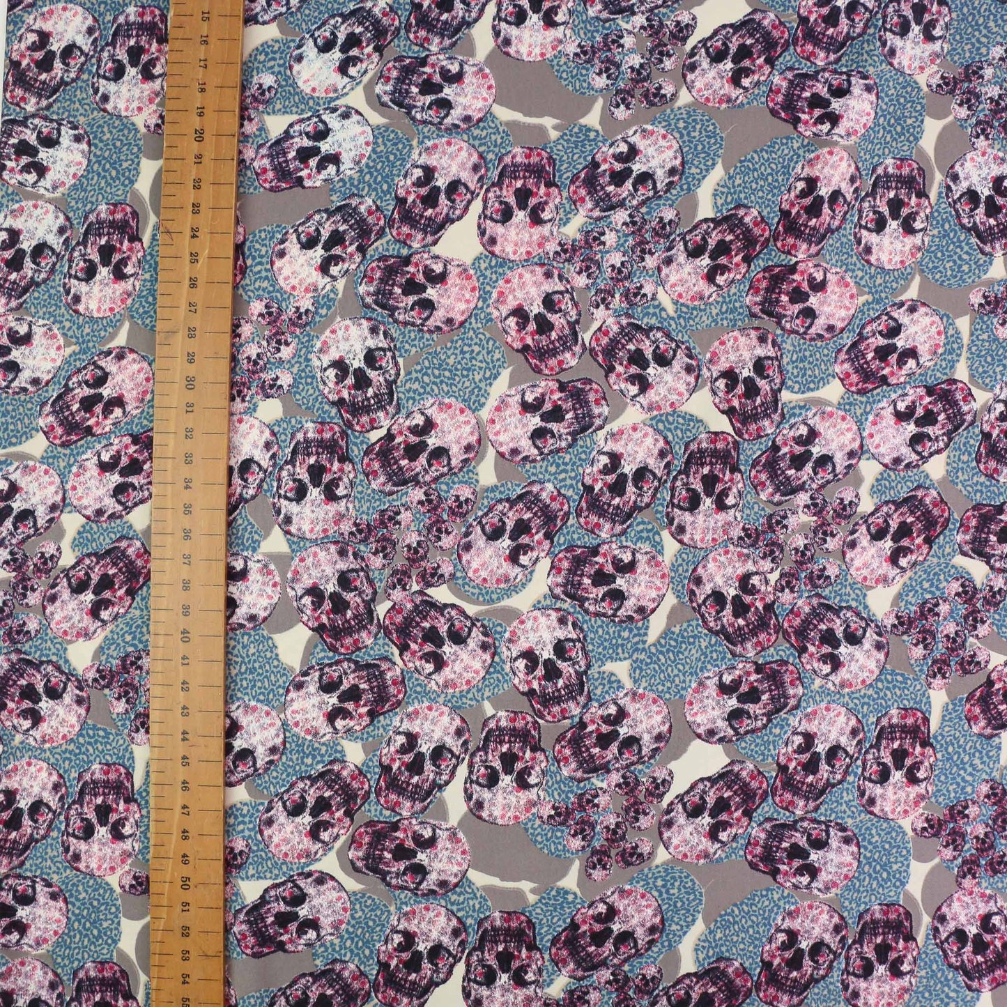 Royal Micro Satin Fabric - Beige, blue, purple