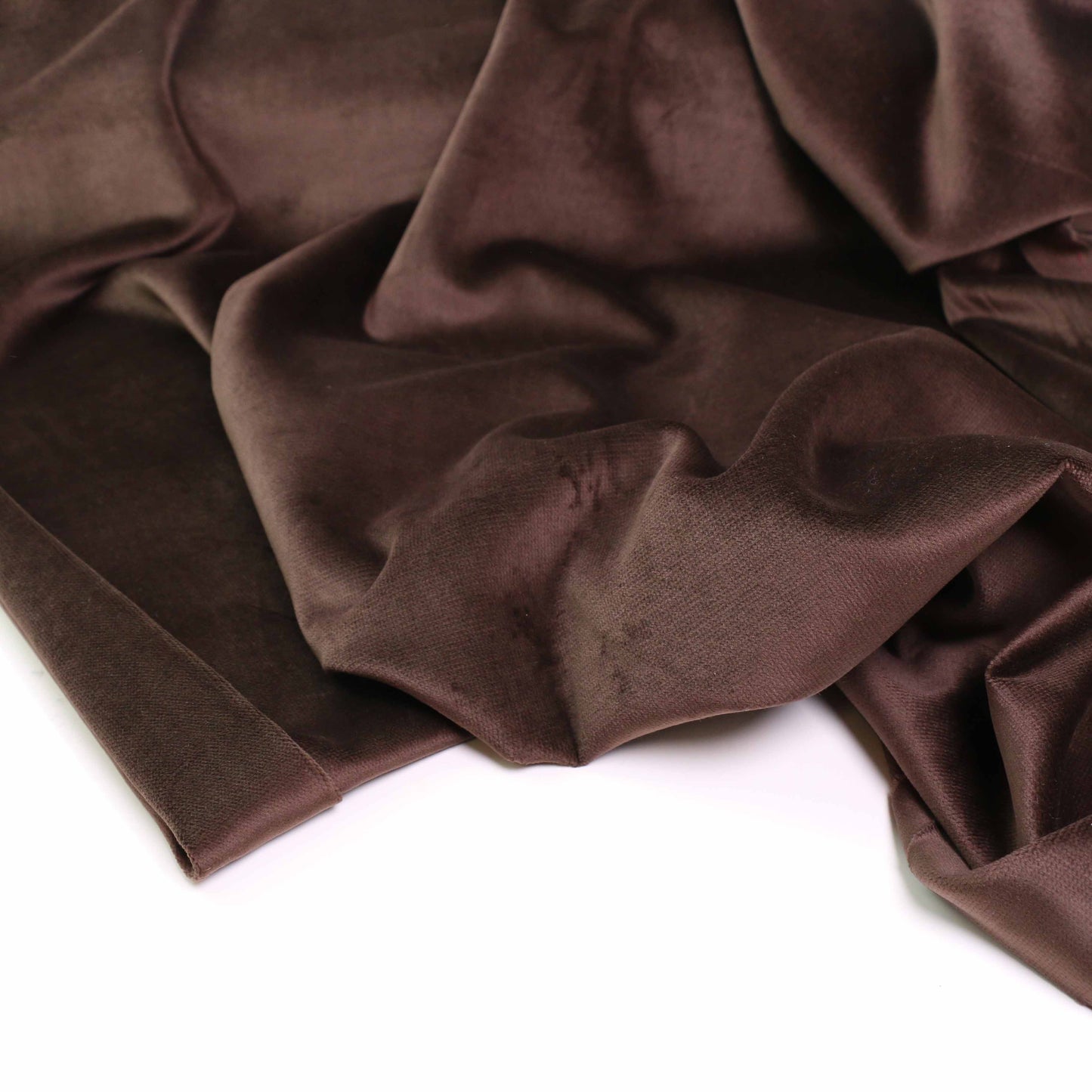 Cotton Velvet fabric - Brown