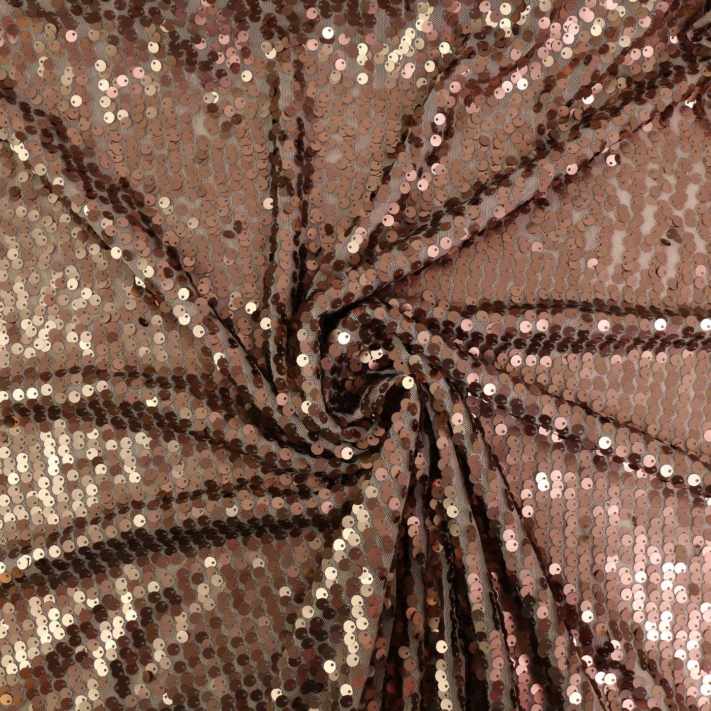 Sequin Fabric - Rose Gold