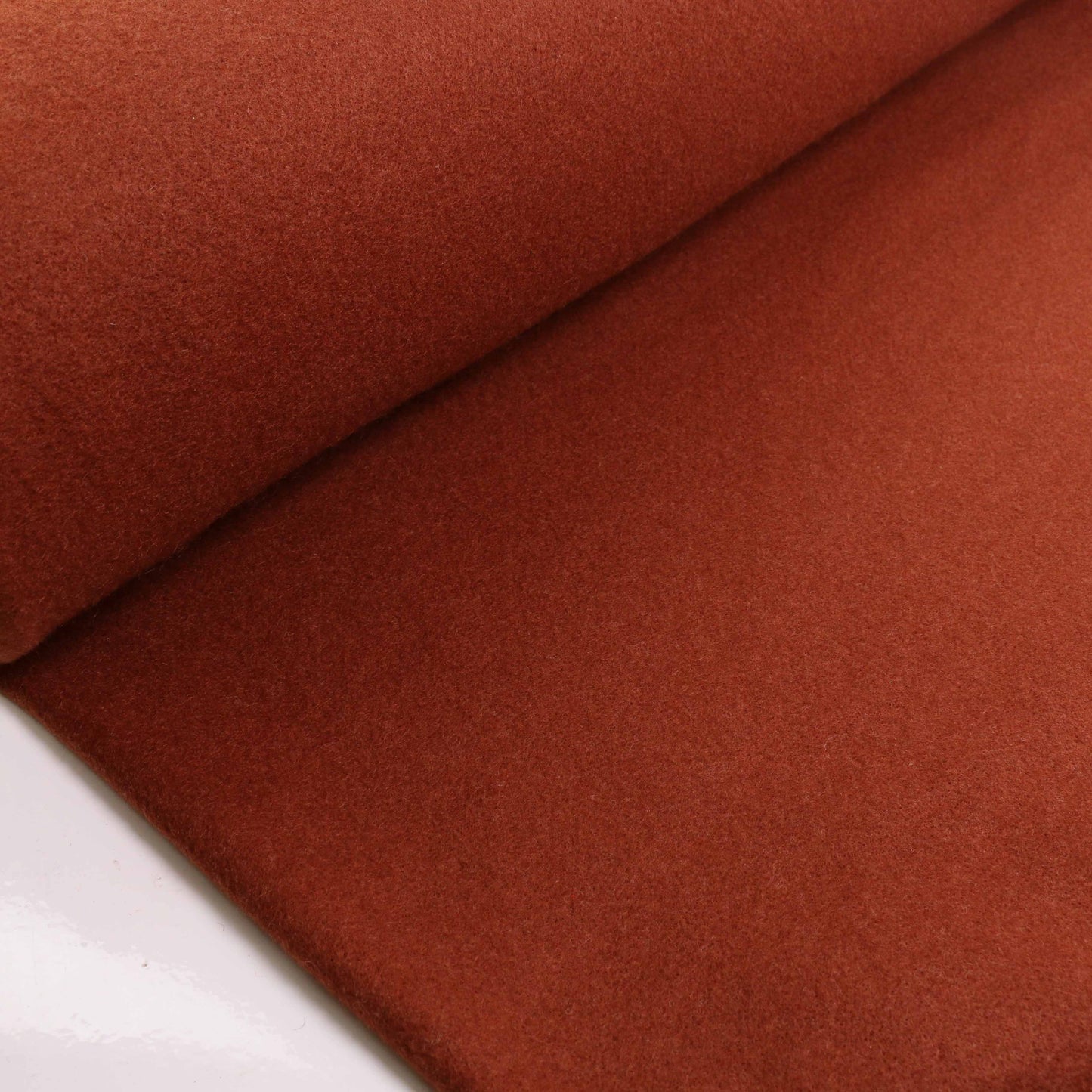 Faux Wool Fabric - Khaki, Burned orange, Taupe