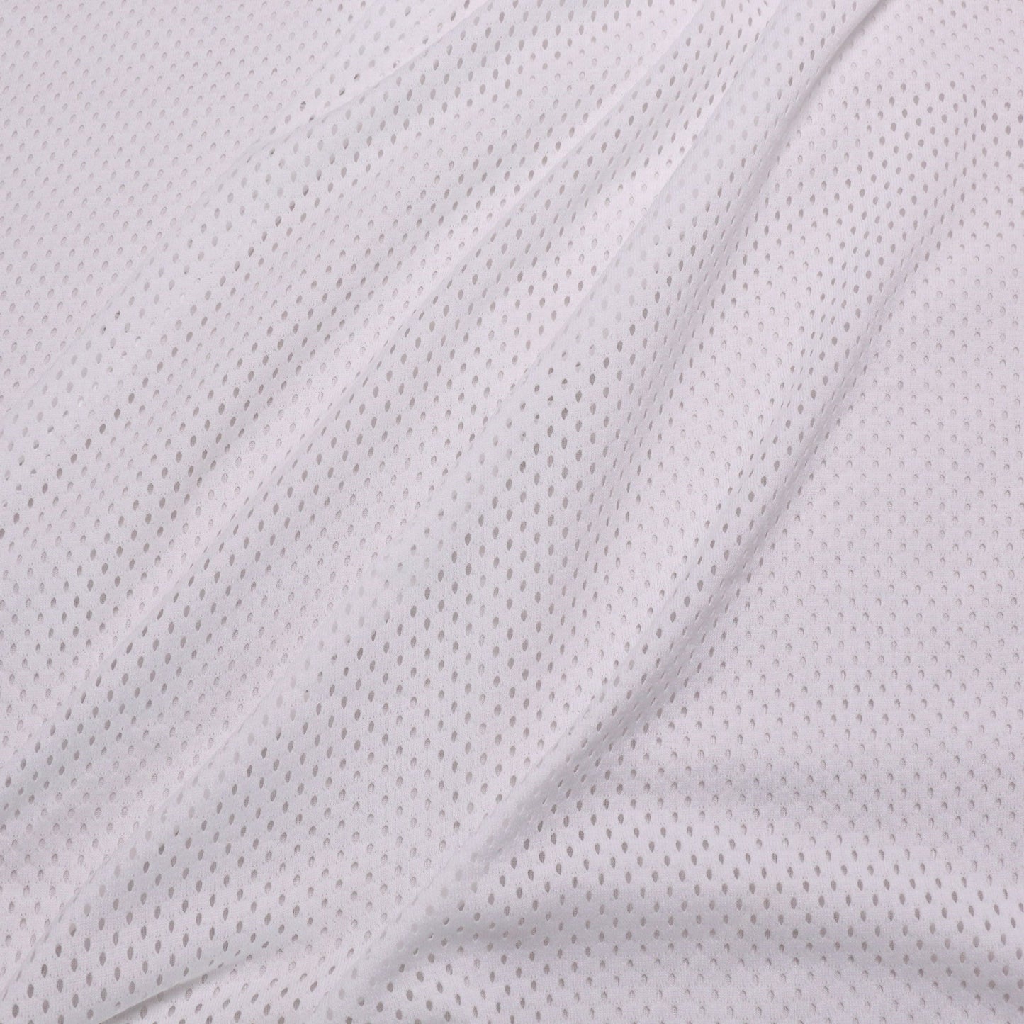white airtex mesh sports fabric for dressmaking crafting