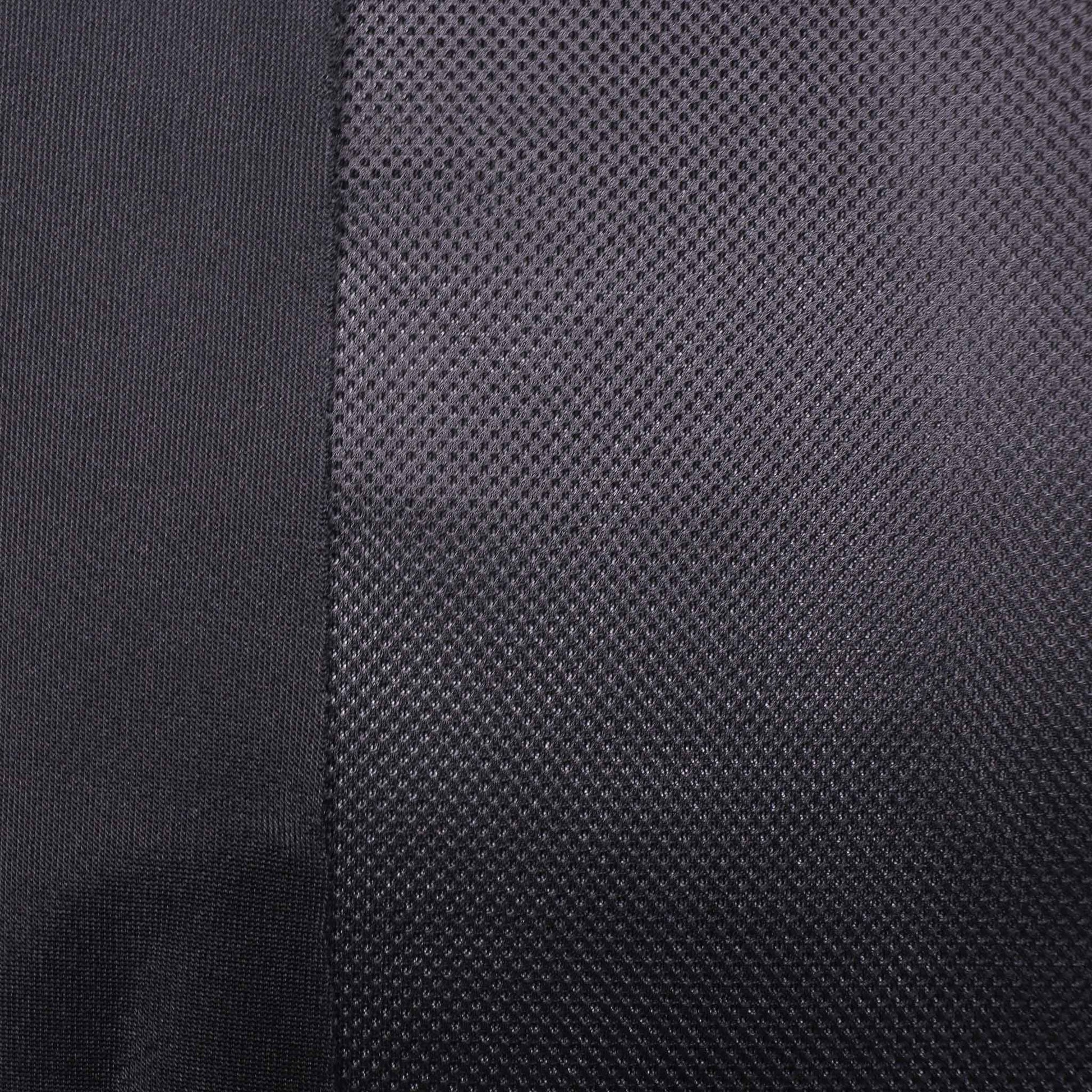 3D mesh spacer airtex sports dress fabric in black