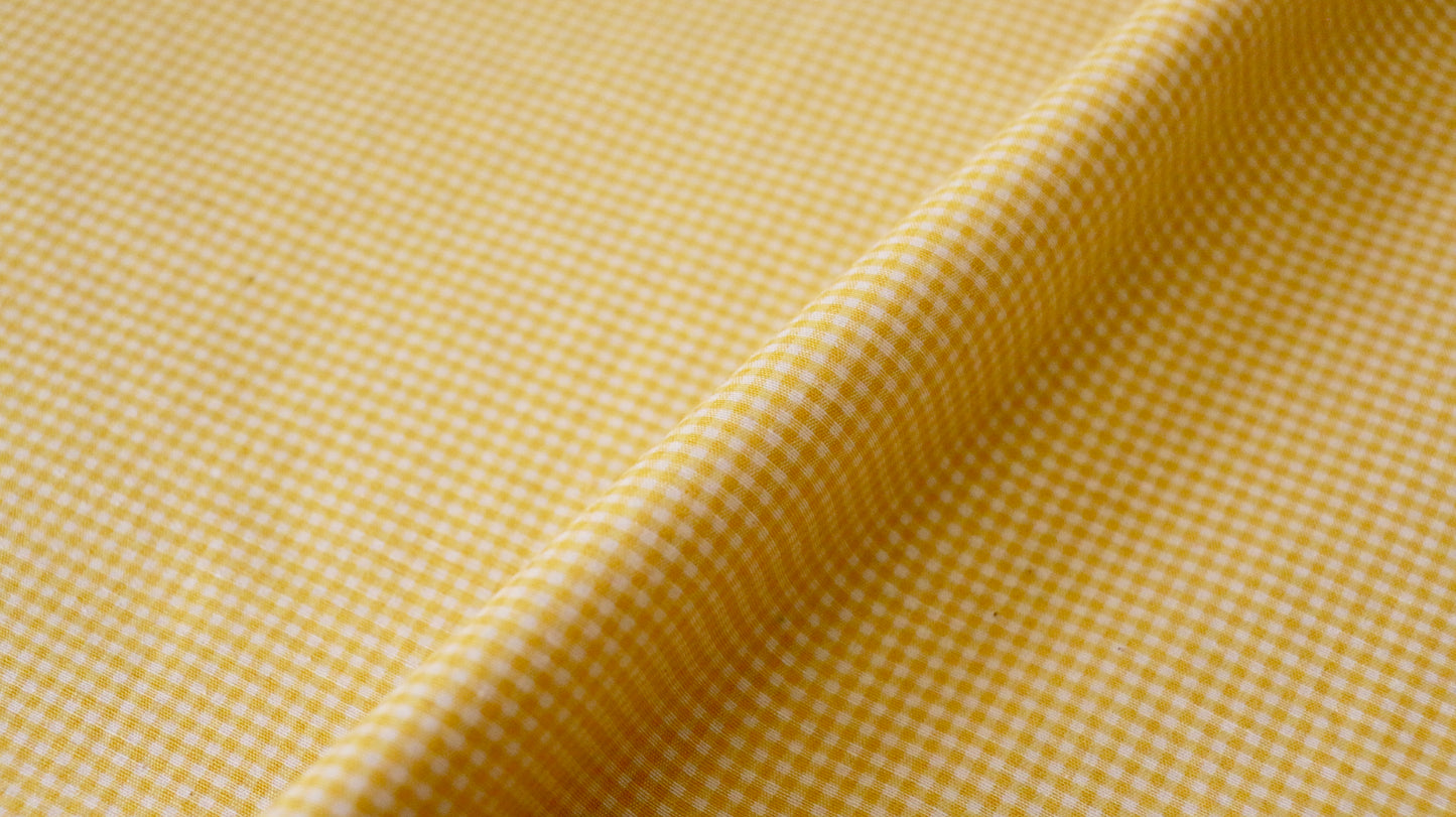 polycotton-fabric-poplin-yellow-and-off-white-gingham-design-clothcontrol