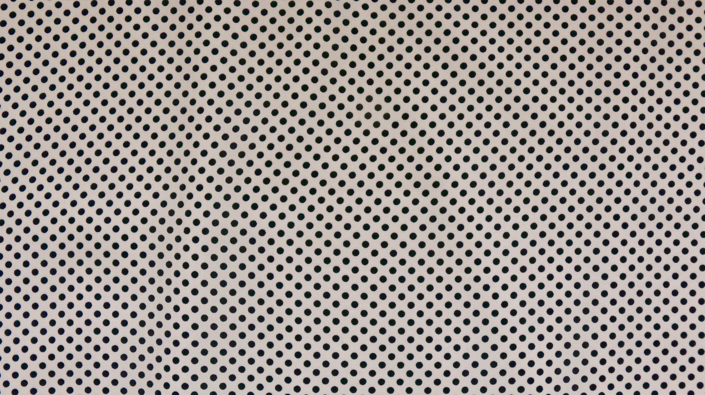 REMNANT 0.70m x 1.48m - PRINTED GEORGETTE FABRIC - Polka Dot Design