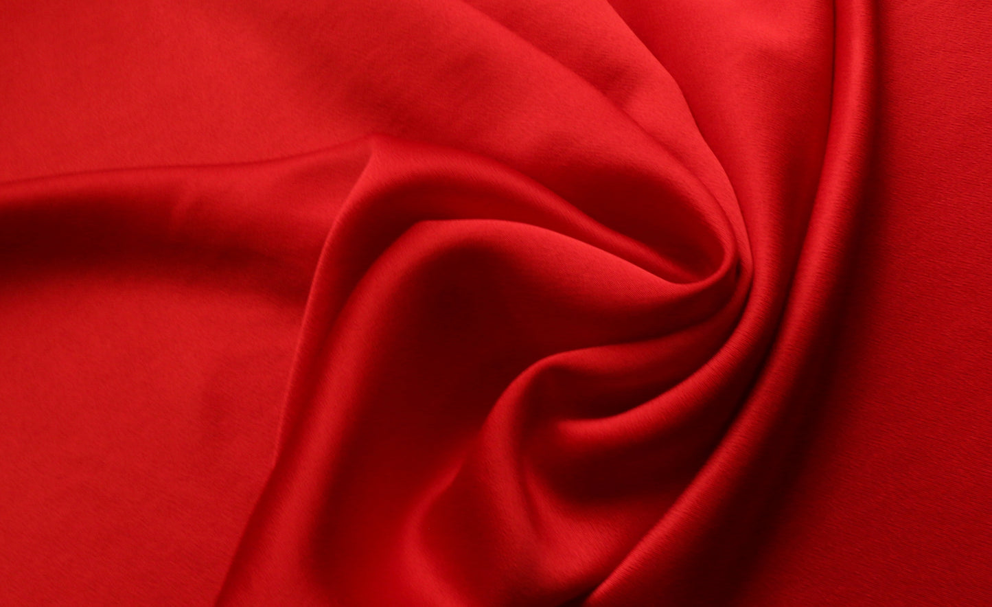 REMNANT 0.80m x 1.46m - SATIN FABRIC - Red colour