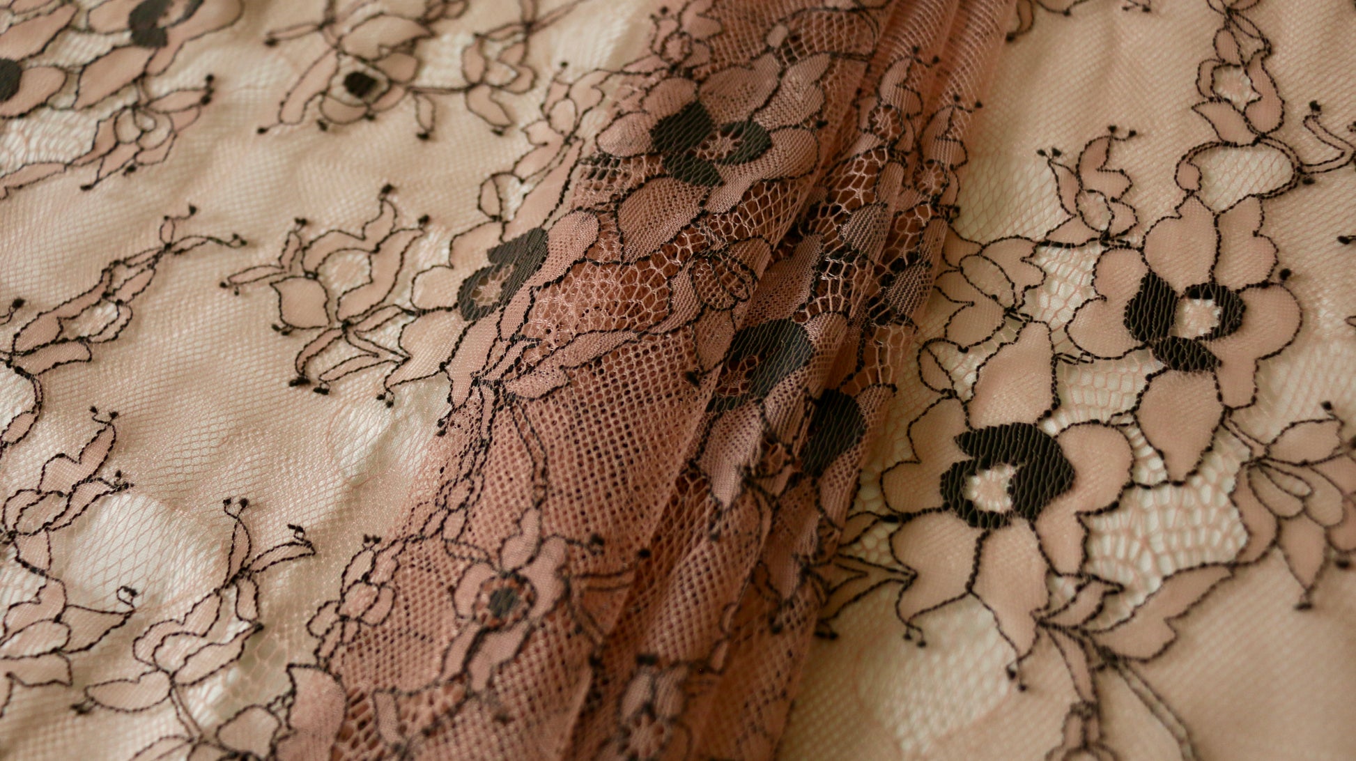 GUIPURE LACE FABRIC, Cream colour, Synthetic