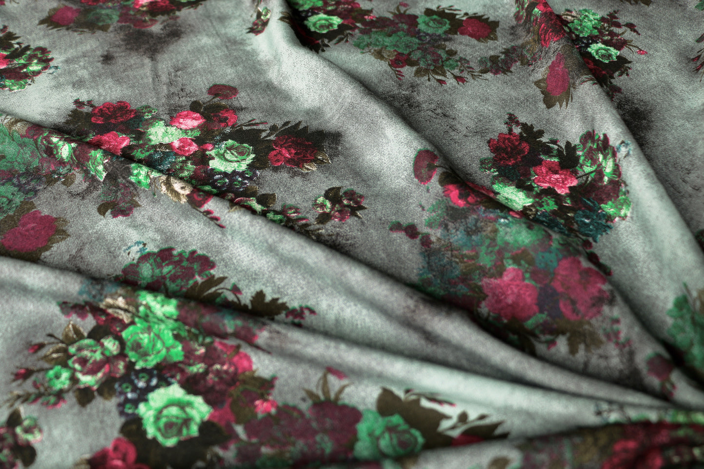 viscose-challis-fabric-rose-design-green-pink-clothcontrol