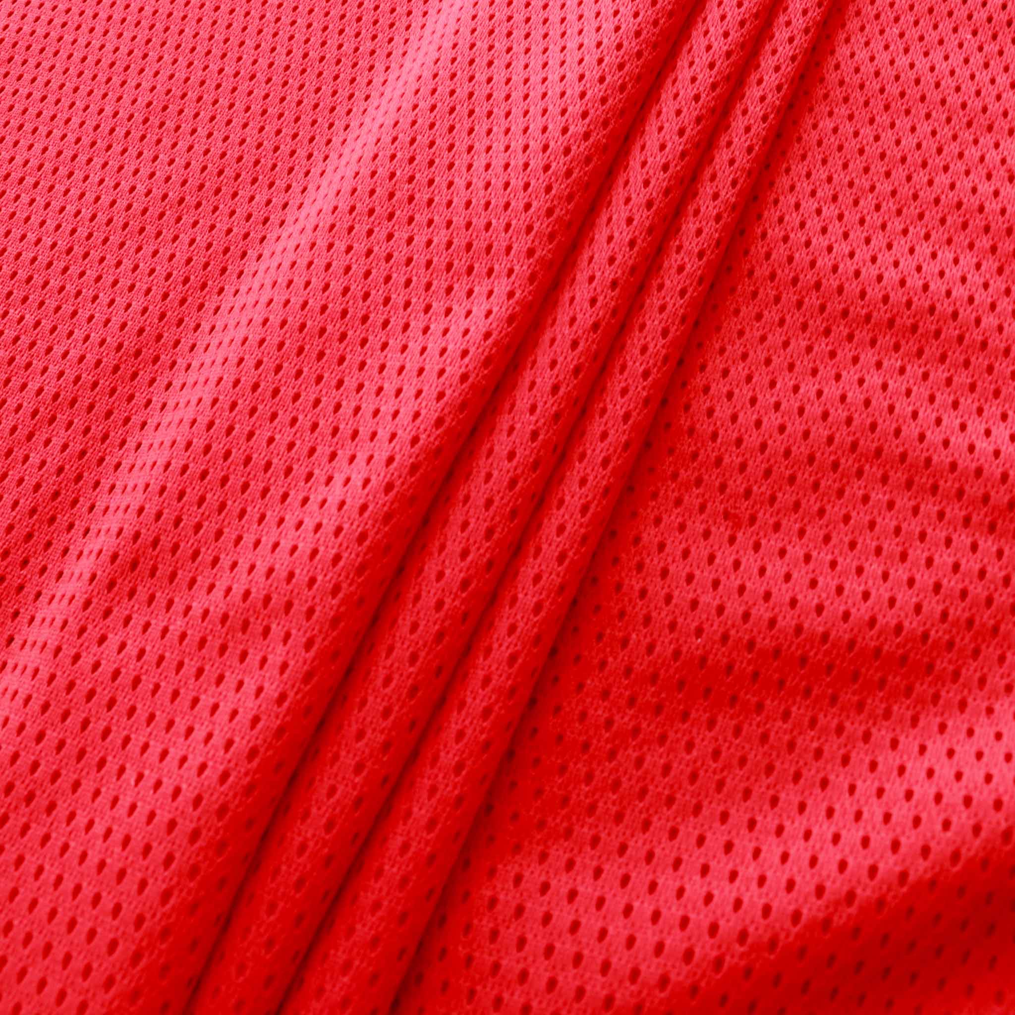 Red mesh shop material