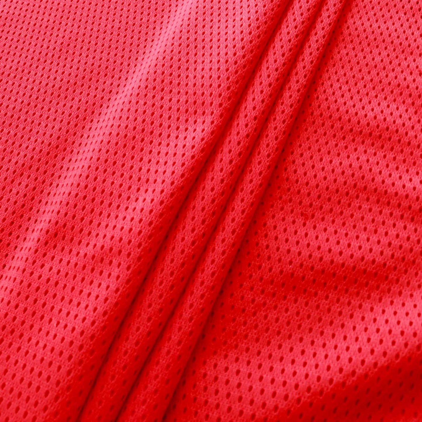 airtex mesh sports fabric in red colour