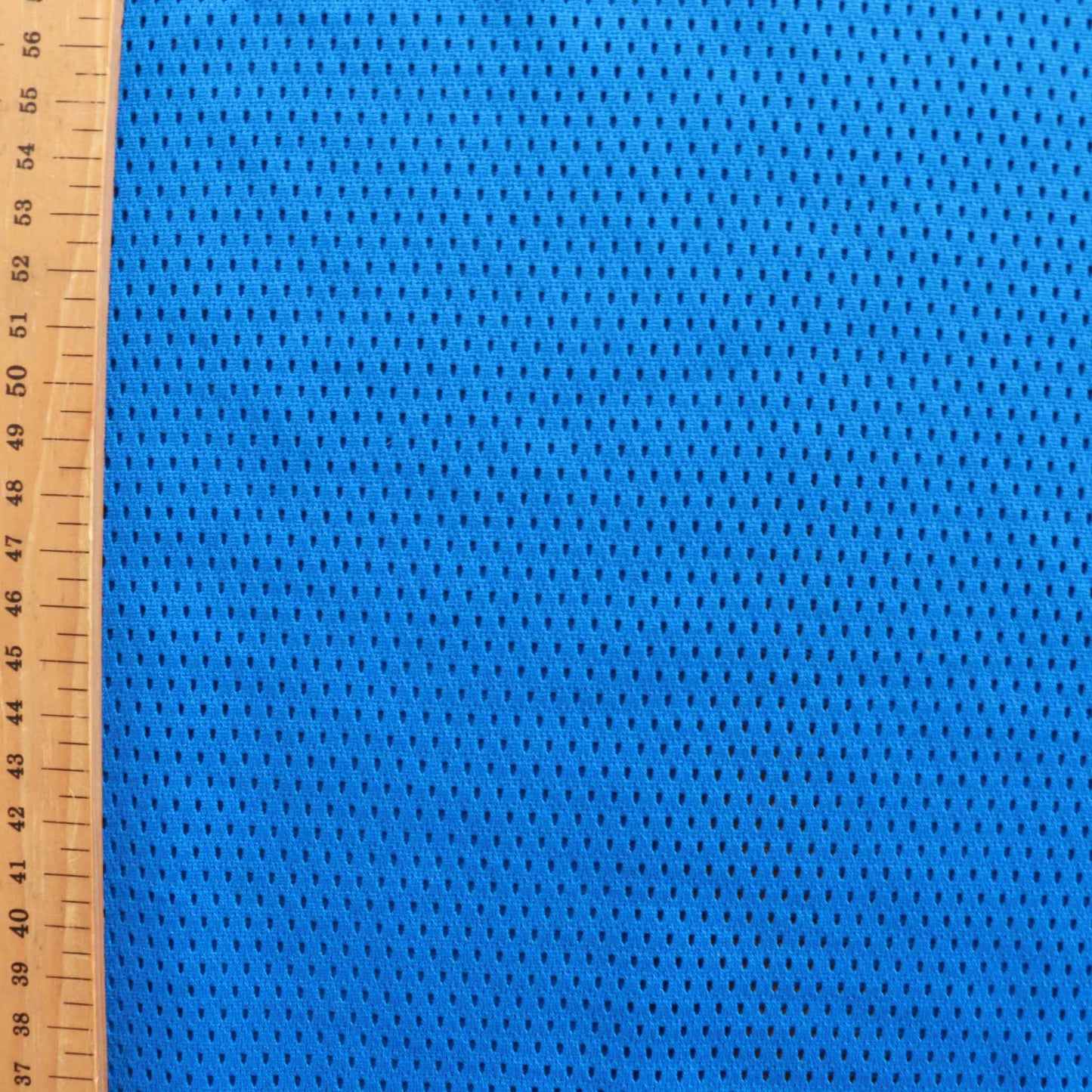 metre blue airtex mesh sports dressmaking fabric
