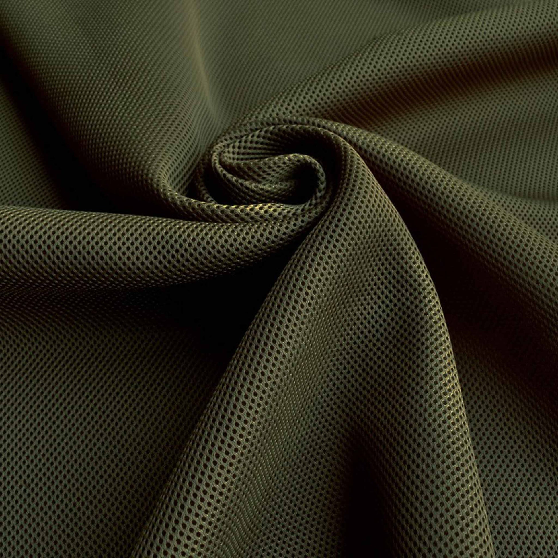 khaki green airtex 3D spacer mesh sorts dressmaking fabric