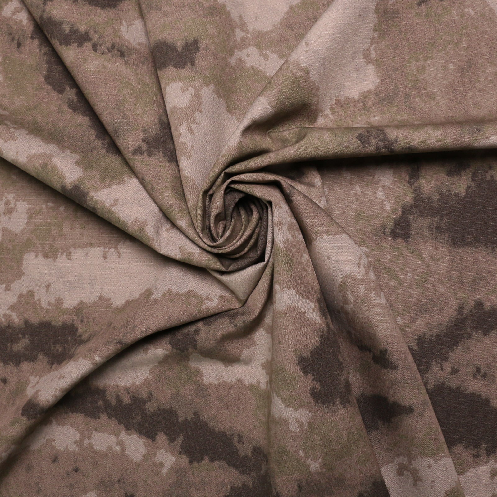 semi digital desert camouflage dressmaking cotton ripstop fabric in khaki green beige and brown