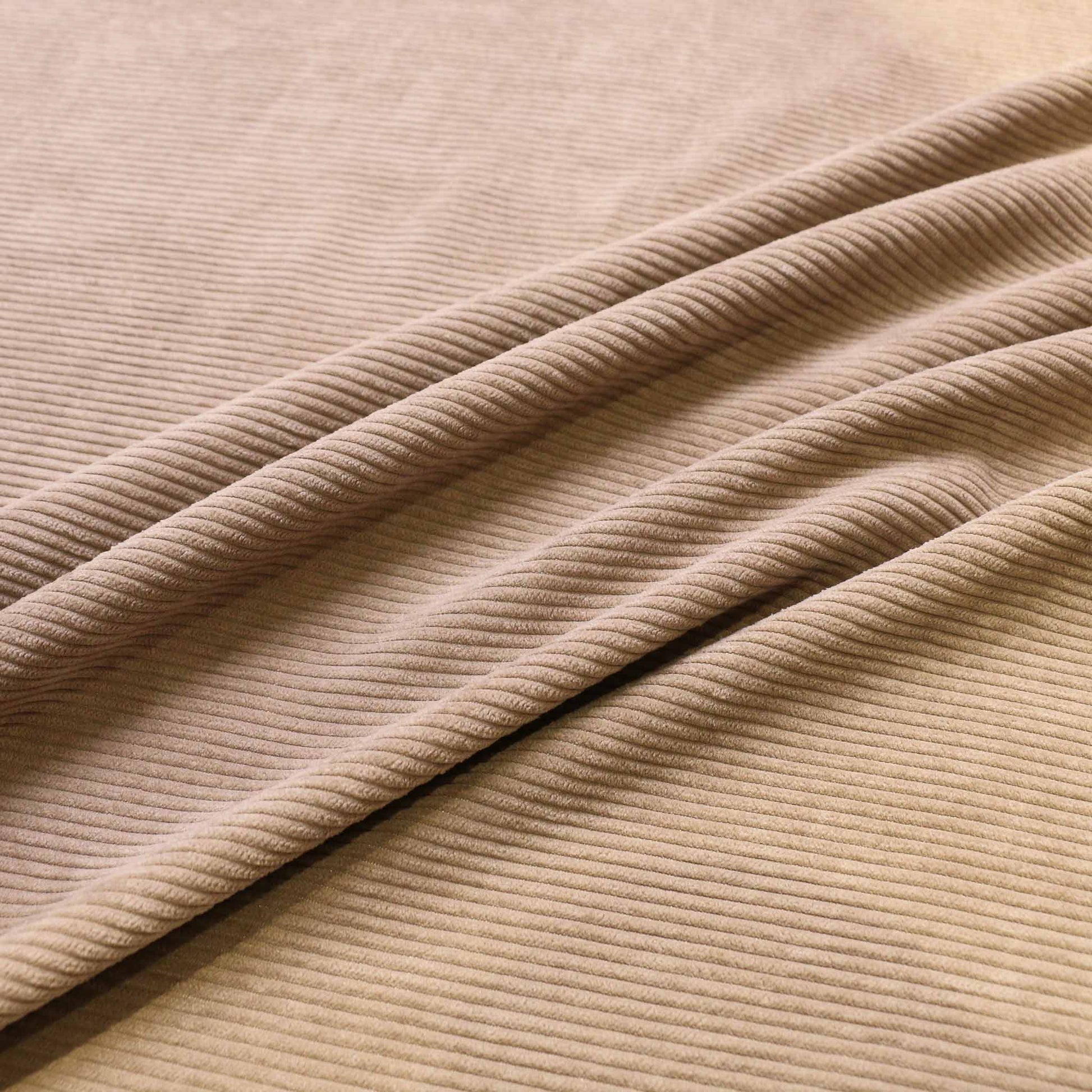 beige jumbo corduroy dressmaking fabric