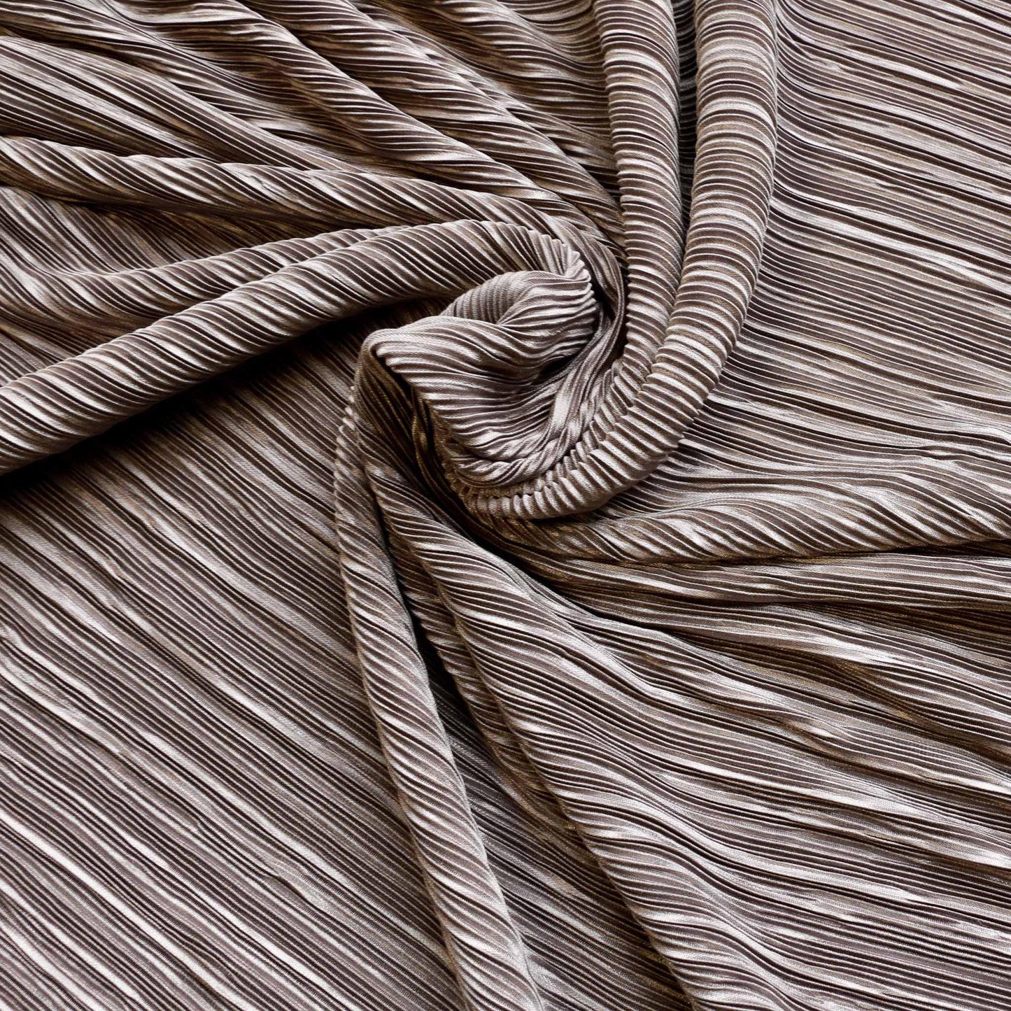 pleated beige plisse fabric for dressmaking